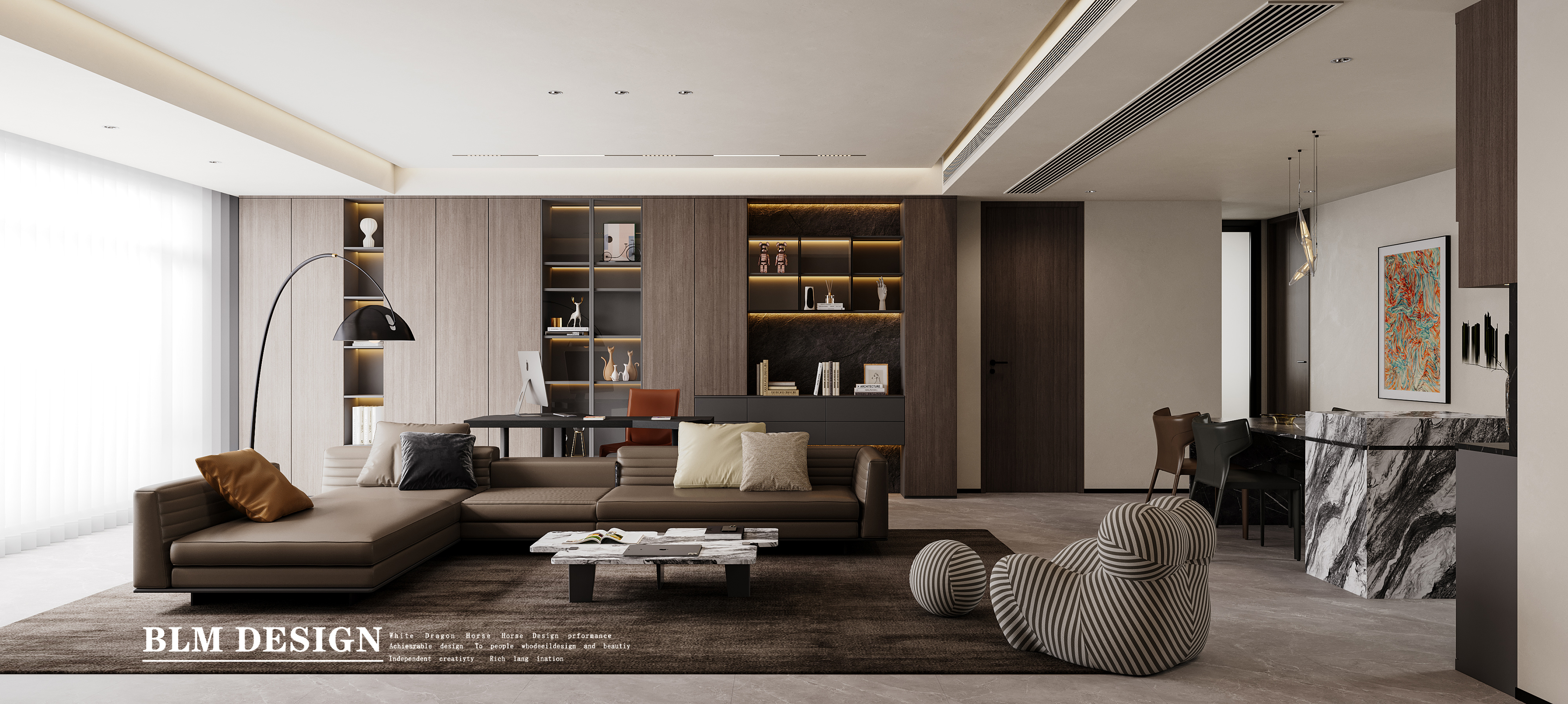 意式简约家装效果图[ID: 114640080]_建e效果图
