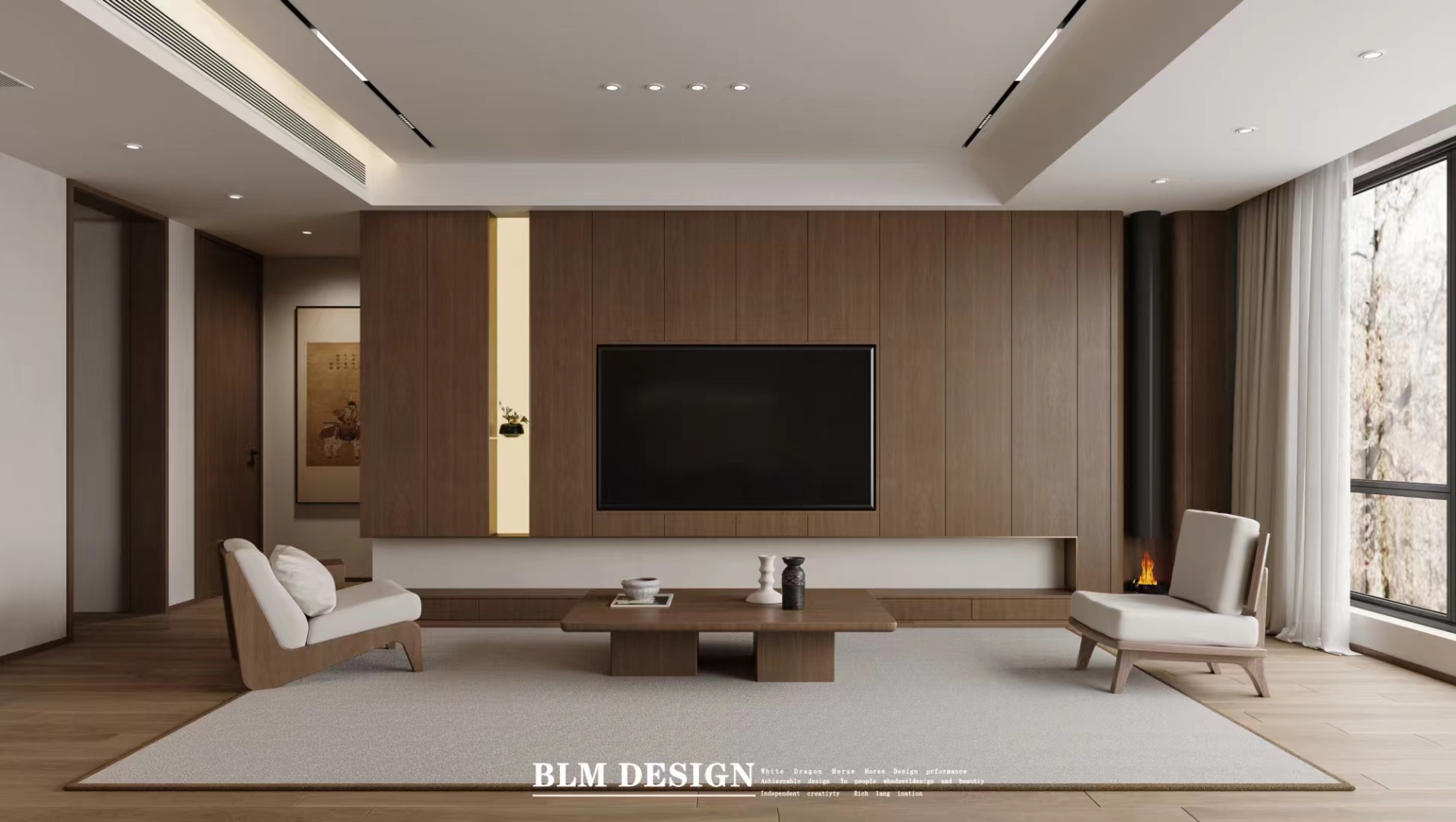 新中式风格-白龙马效果图[ID: 114640100]_建e效果图
