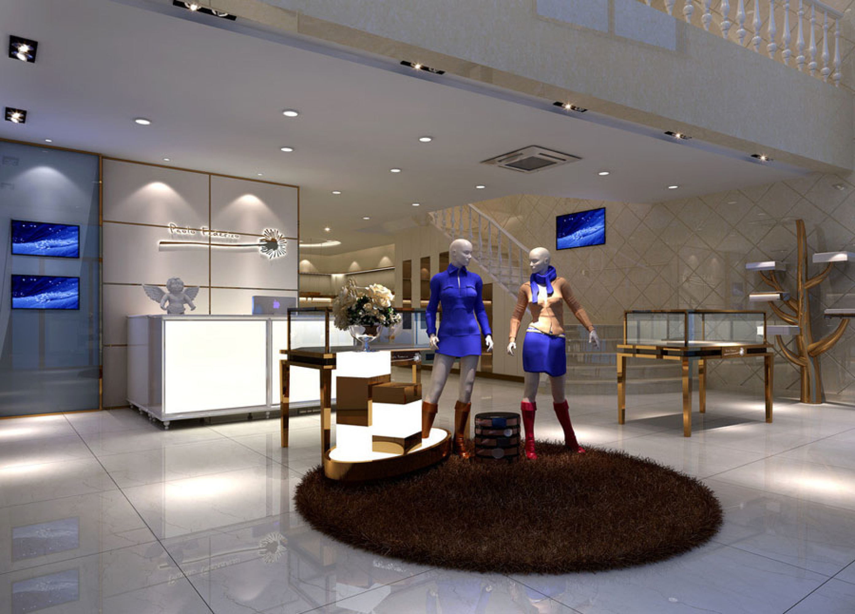 女装店 服装店设计案例效果图[ID: 114574463]_建e效果图