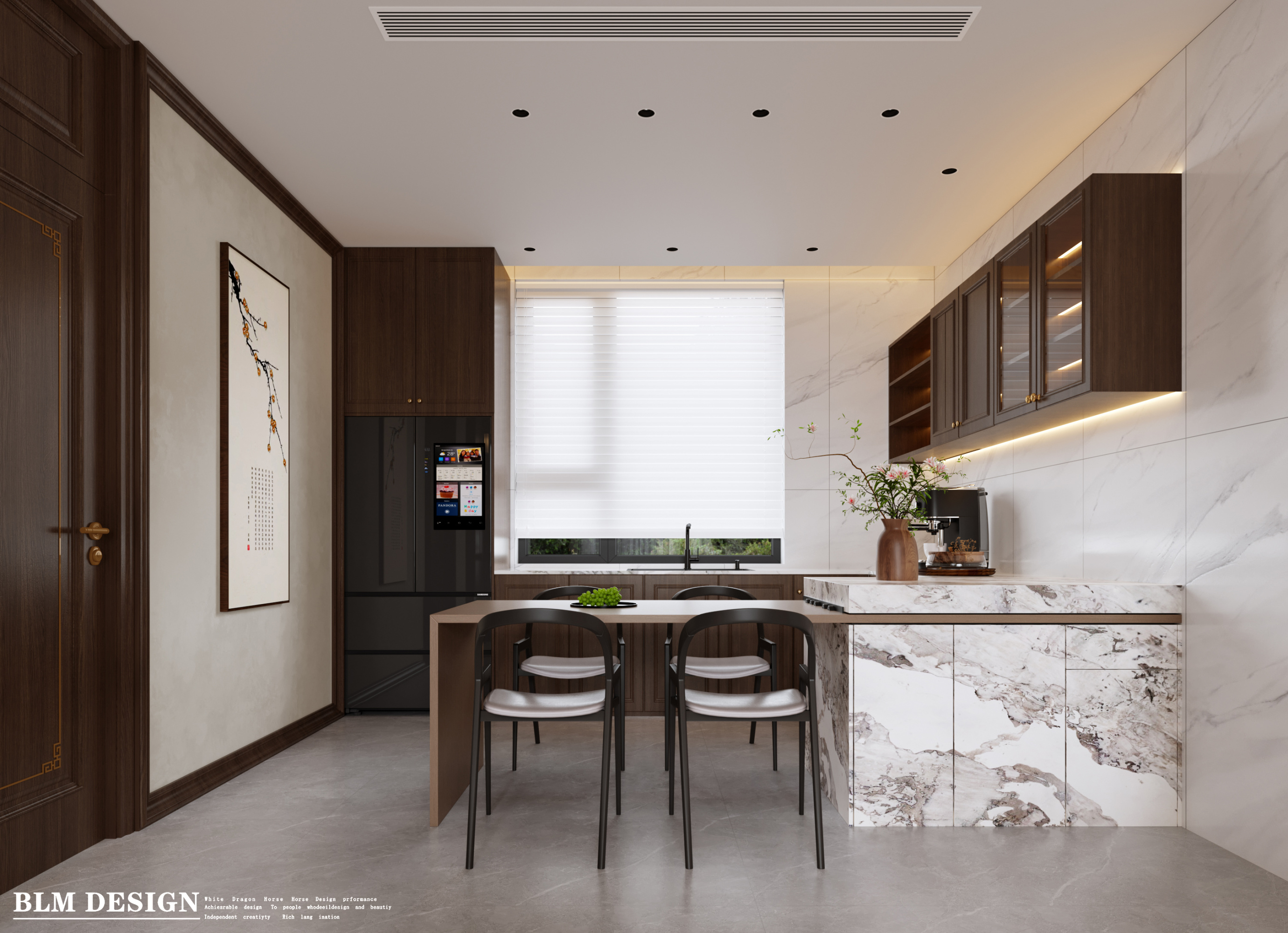 中式客餐厅——白龙马效果图[ID: 114574529]_建e效果图