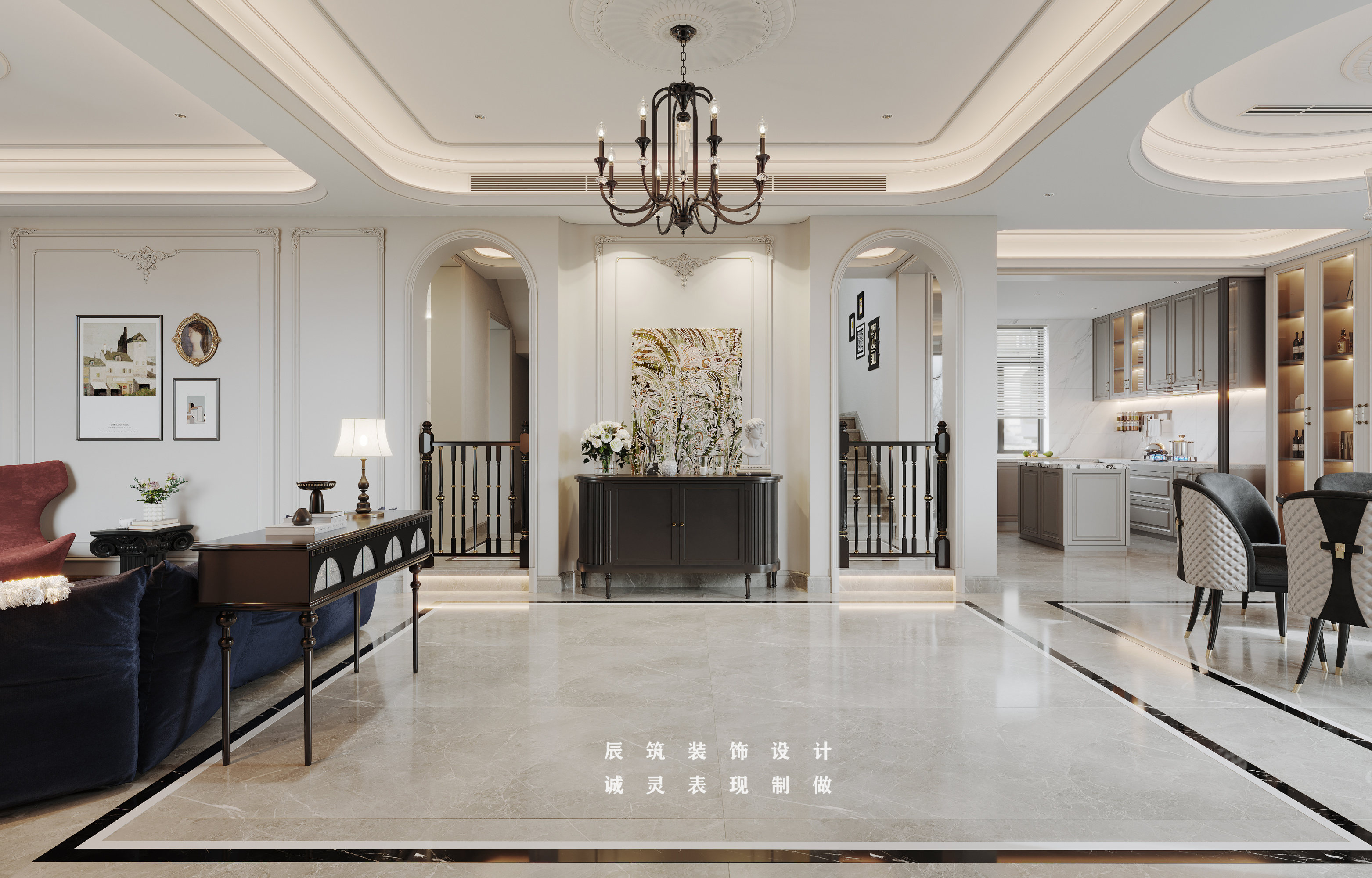 现代法式效果图[ID: 114771107]_建e效果图