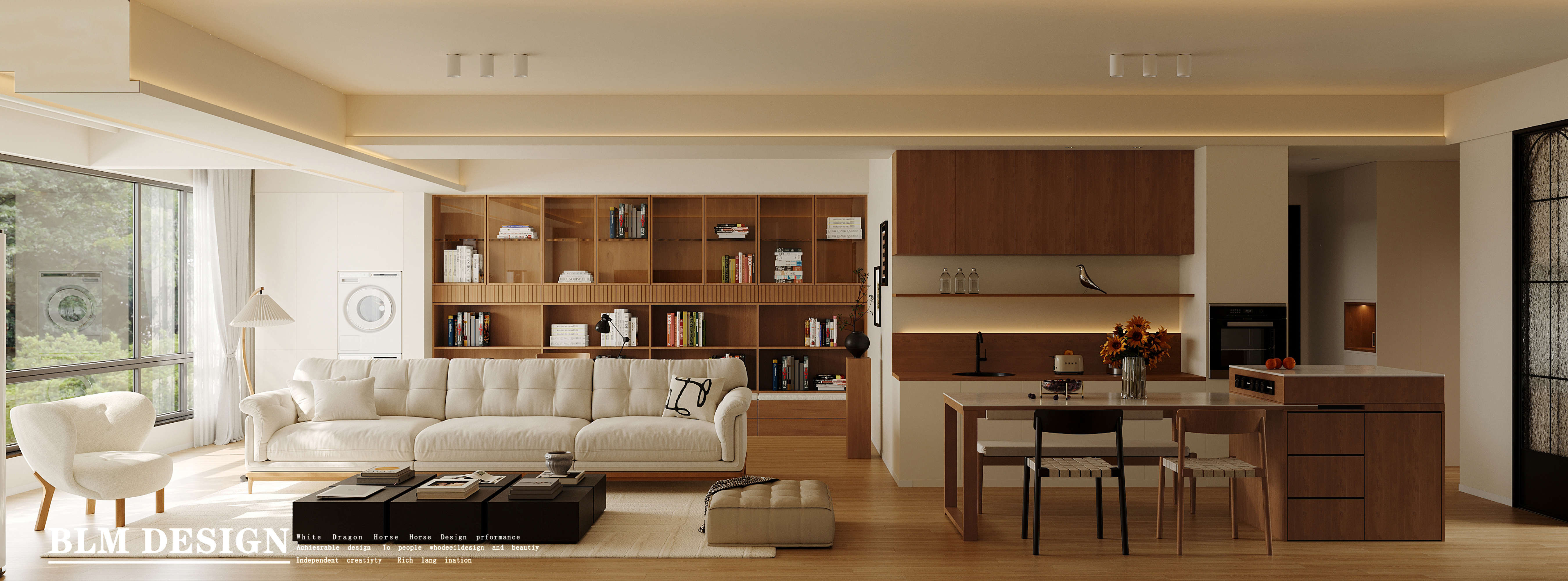 原木奶油家装效果图案例[ID: 114771015]_建e效果图