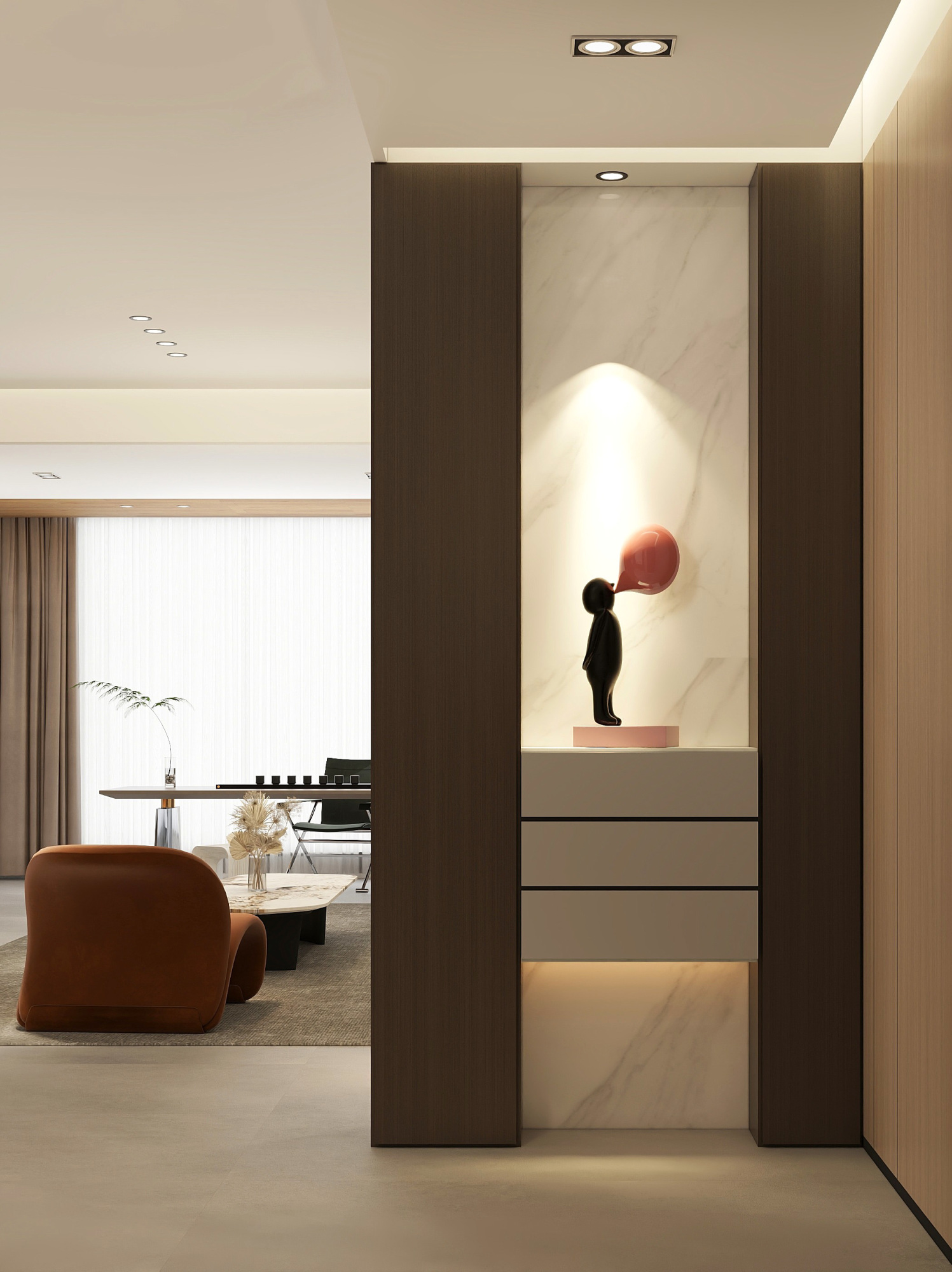 意式轻奢风格[ID: 114377845]_建e效果图