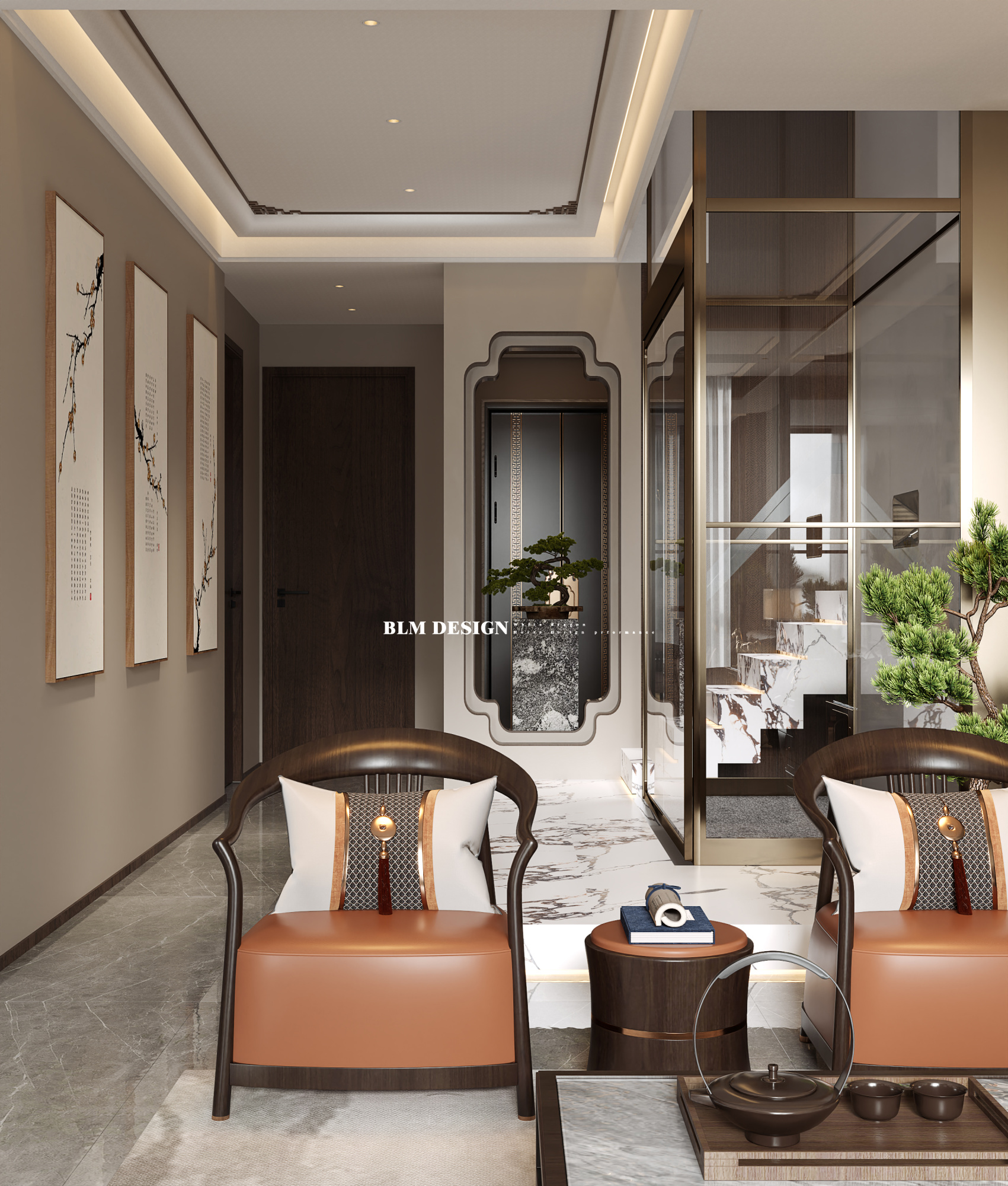 新中式案例[ID: 114312364]_建e效果图