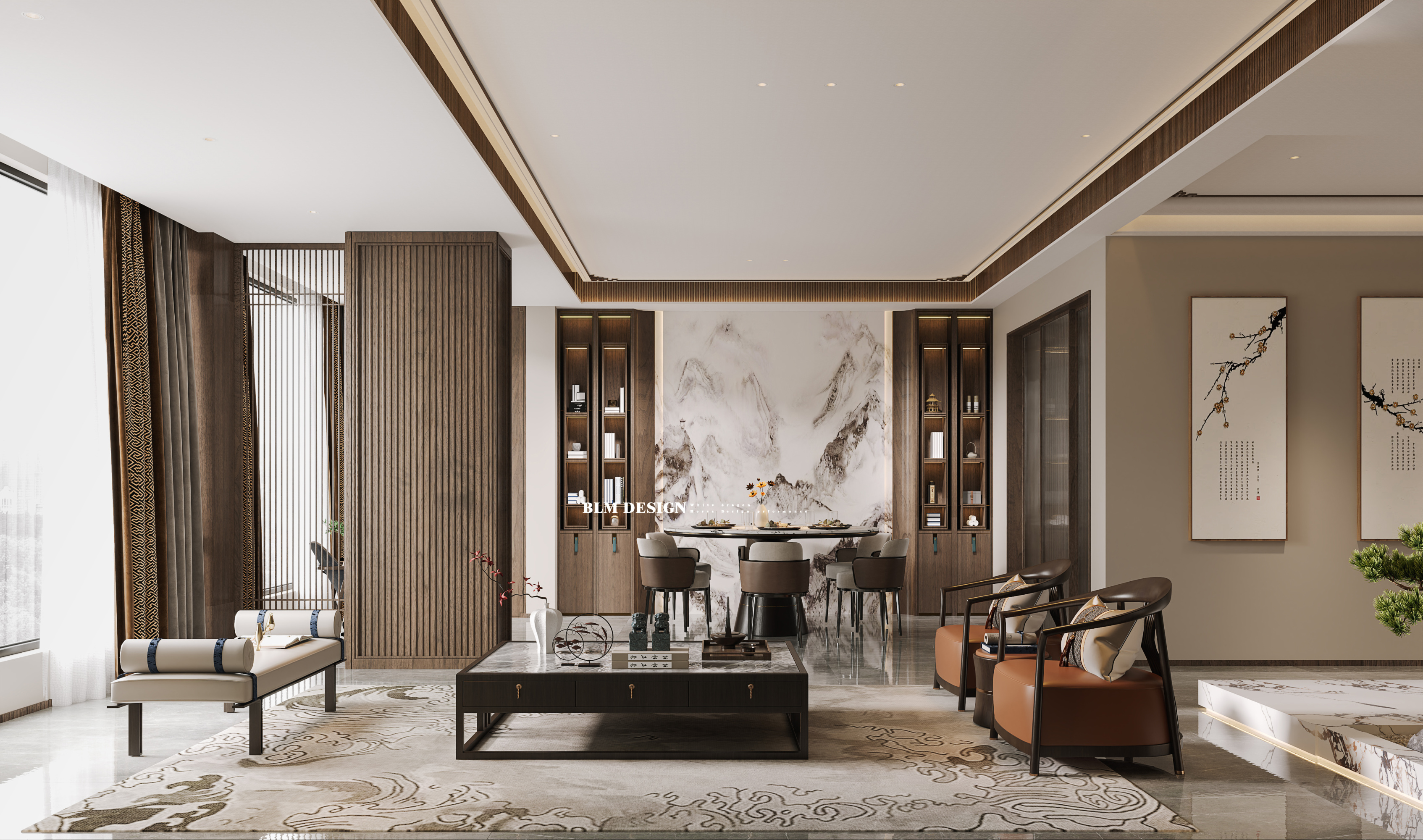 新中式案例[ID: 114312364]_建e效果图