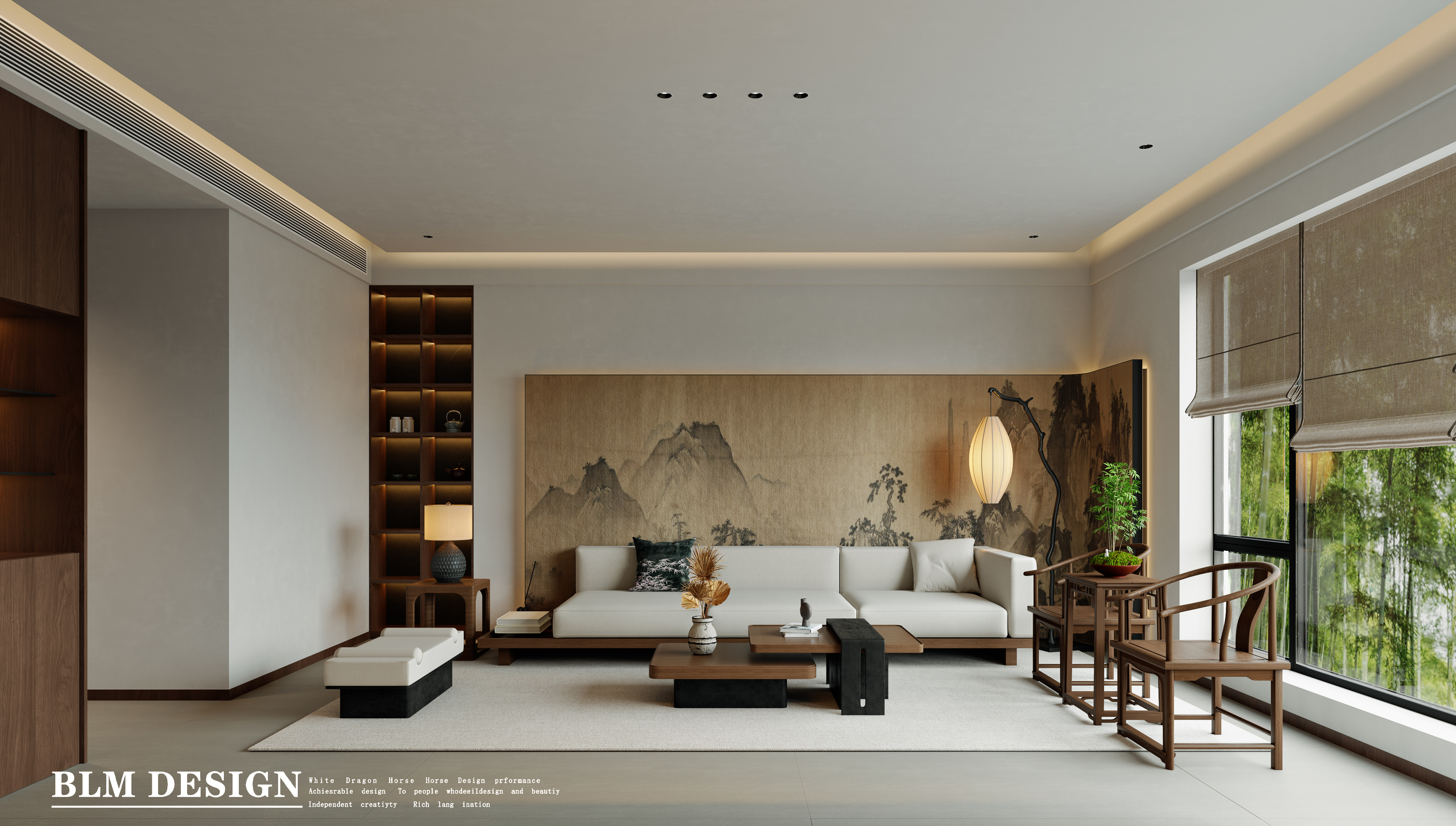 宋式美学家装设计案例[ID: 114508957]_建e效果图