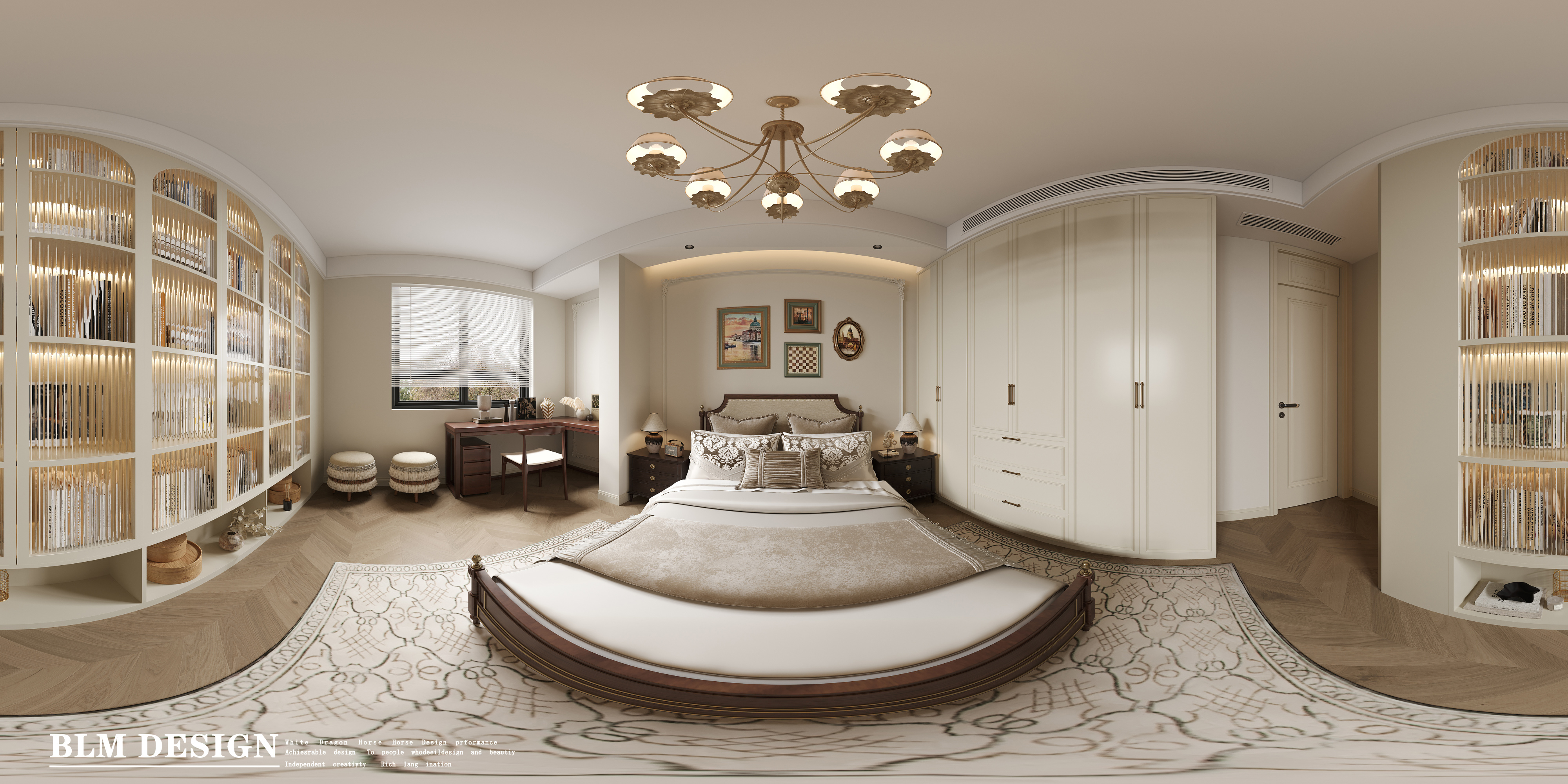 美式家装设计案例[ID: 114508908]_建e效果图