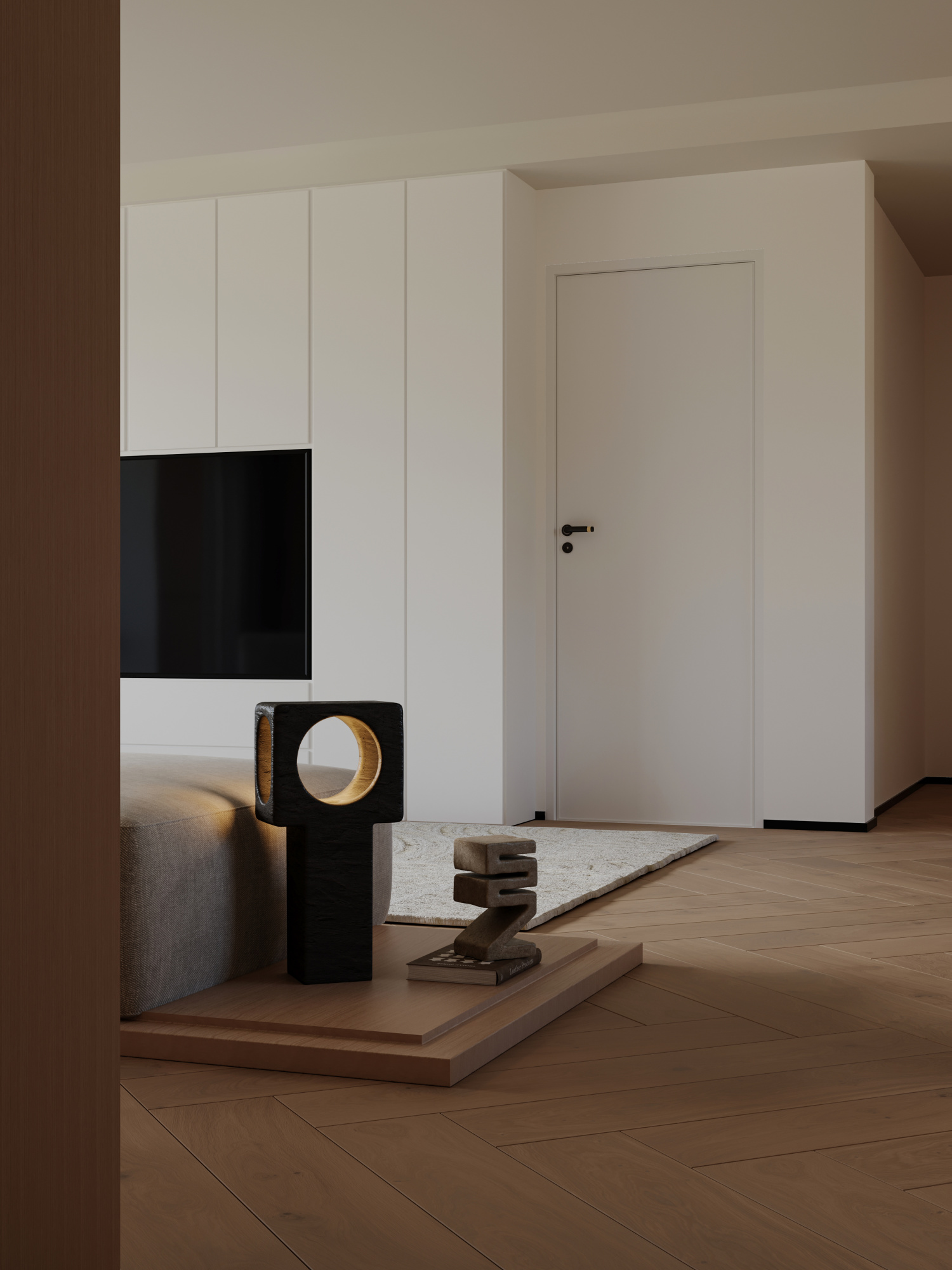 现代原木-白龙马效果图[ID: 114508963]_建e效果图