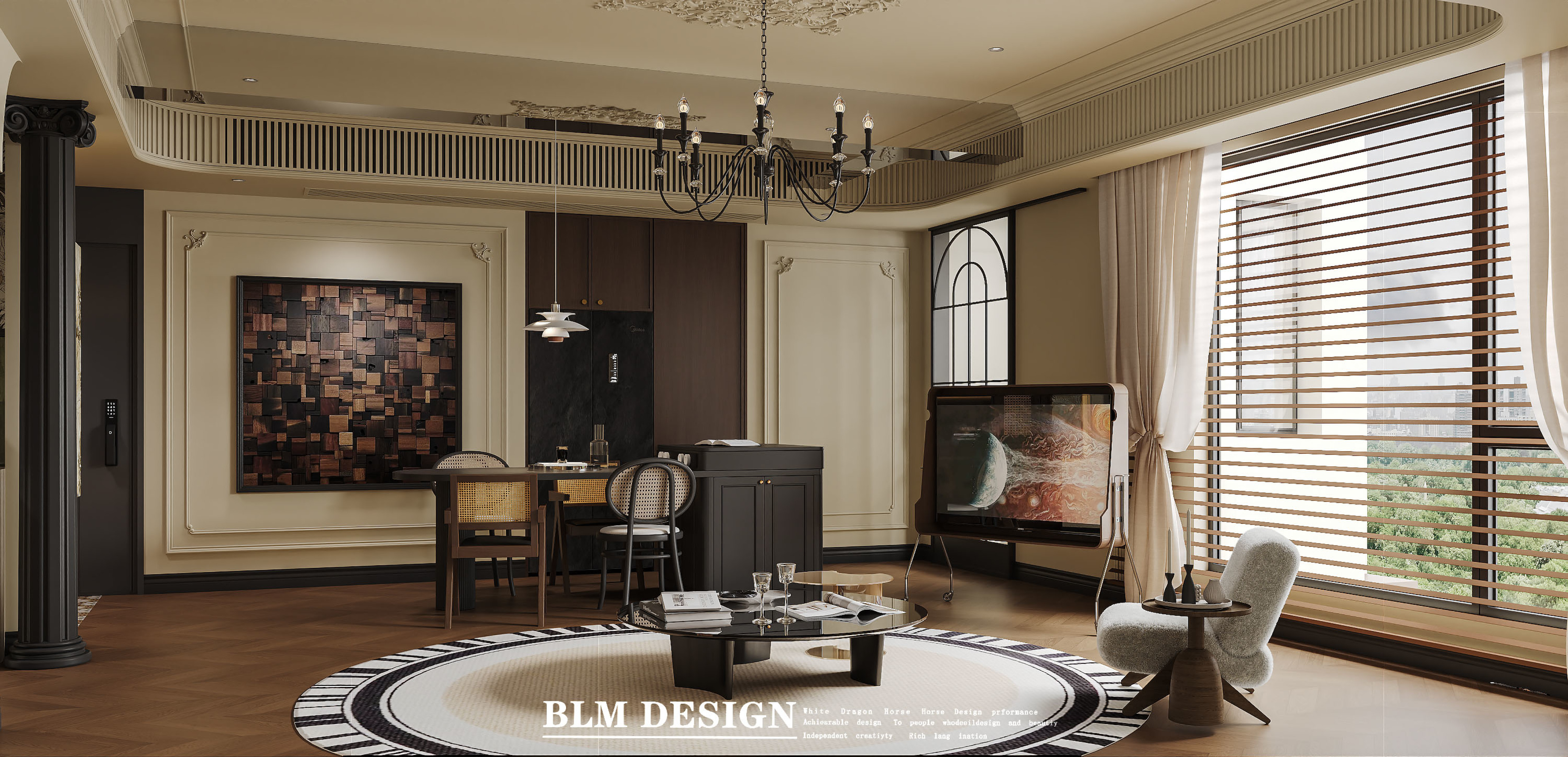 中古风-白龙马效果图[ID: 114443485]_建e效果图