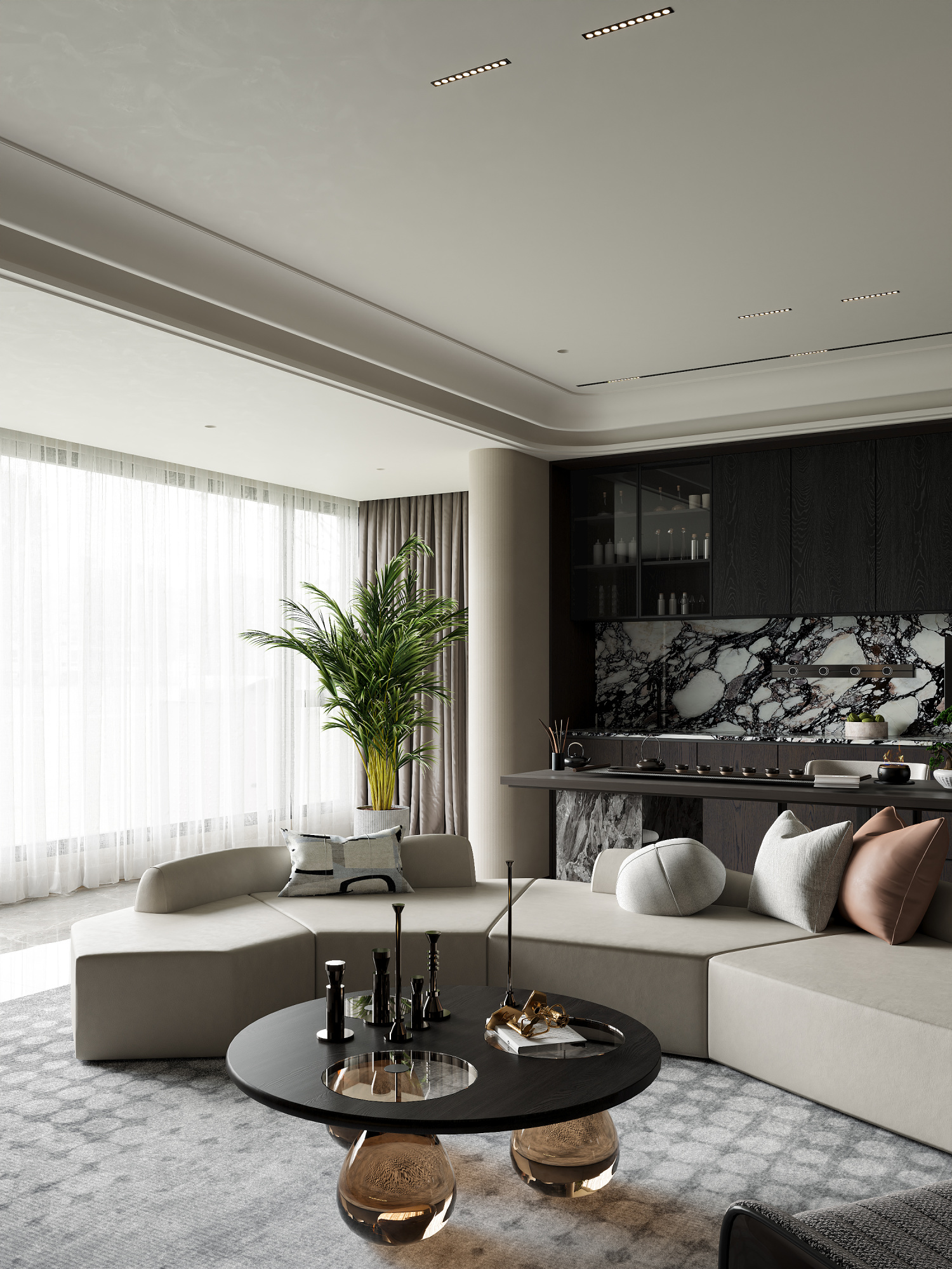 意式轻奢[ID: 114443382]_建e效果图