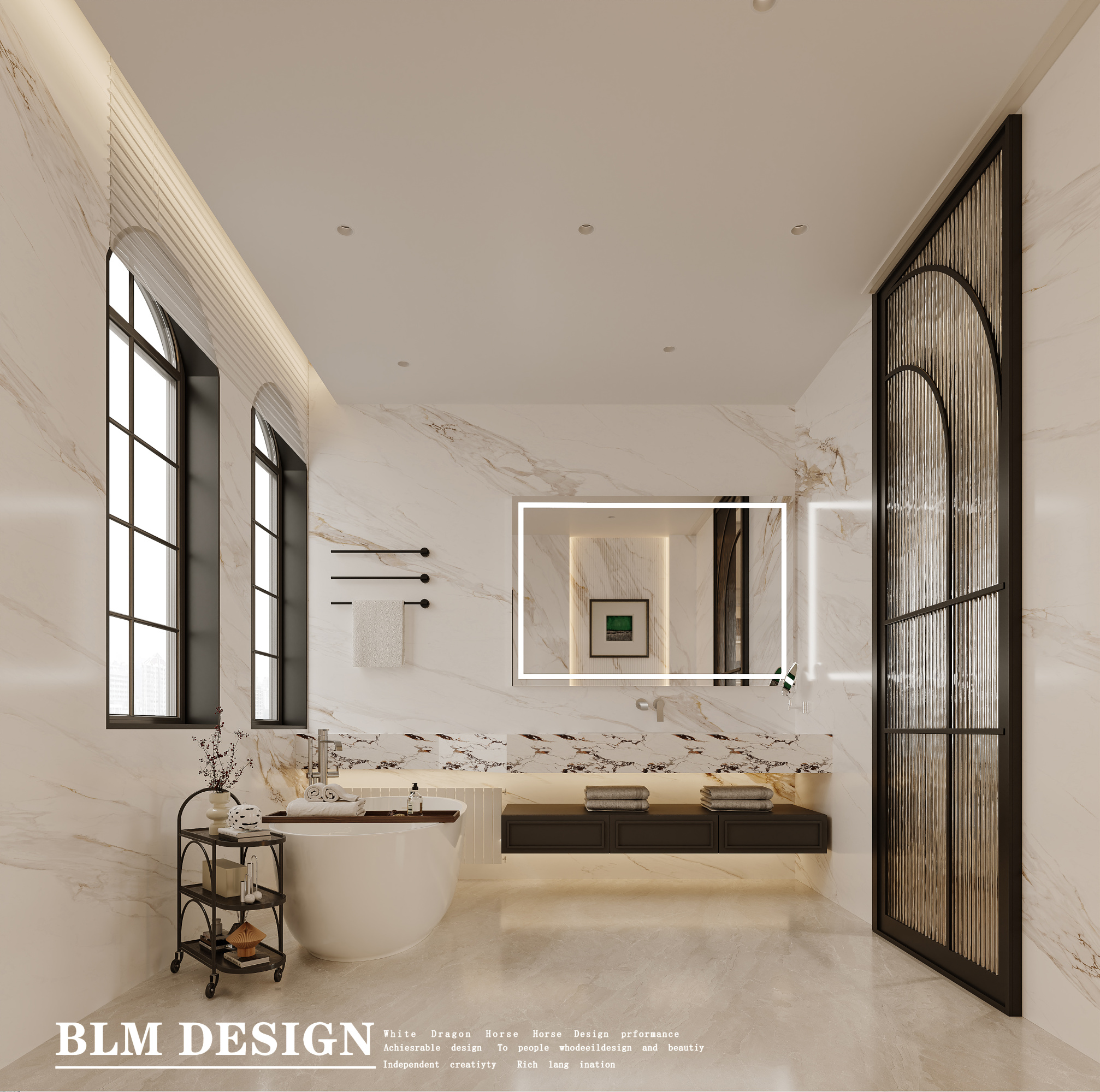 法式轻奢别墅案例——白龙马效果图[ID: 115164355]_建e效果图