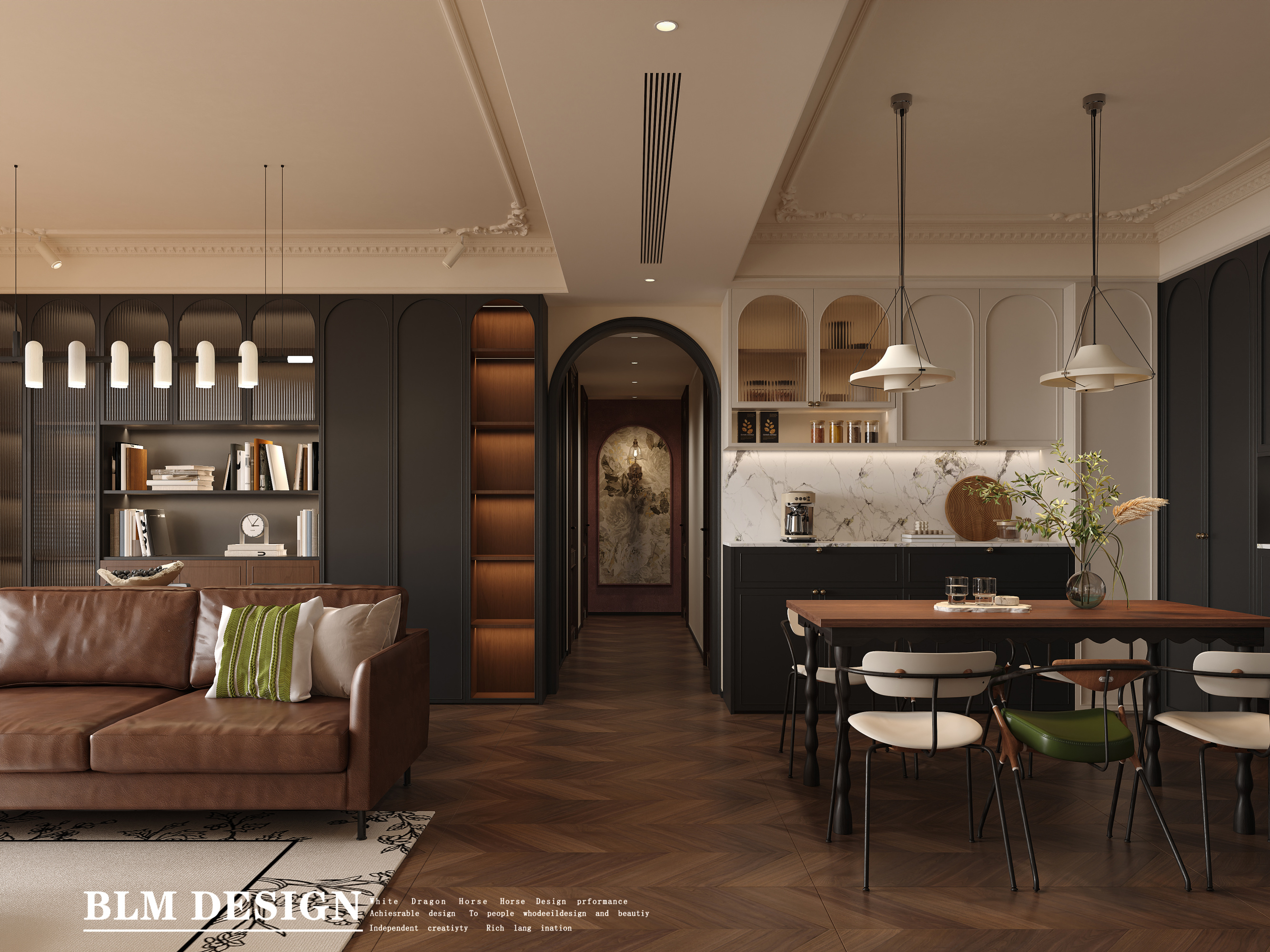 法式中古家装设计案例[ID: 115164242]_建e效果图