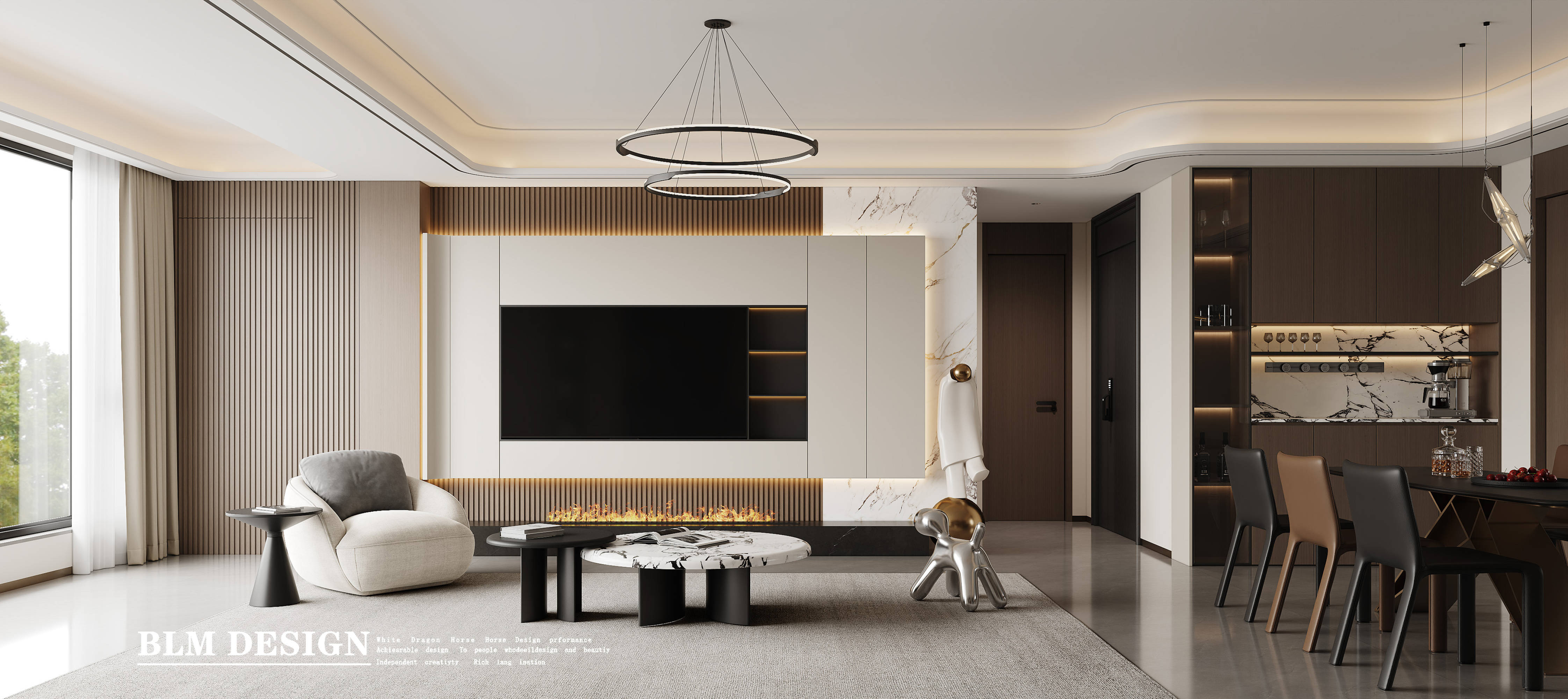 现代意式家装案例[ID: 115164247]_建e效果图