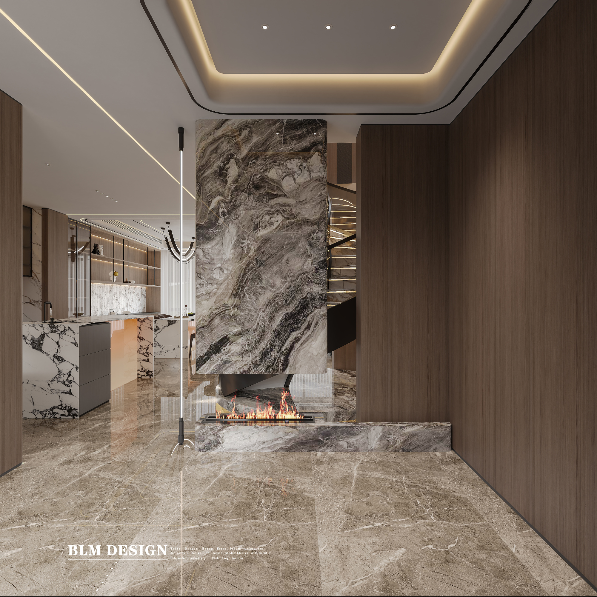 意式轻奢别墅案例[ID: 115098810]_建e效果图