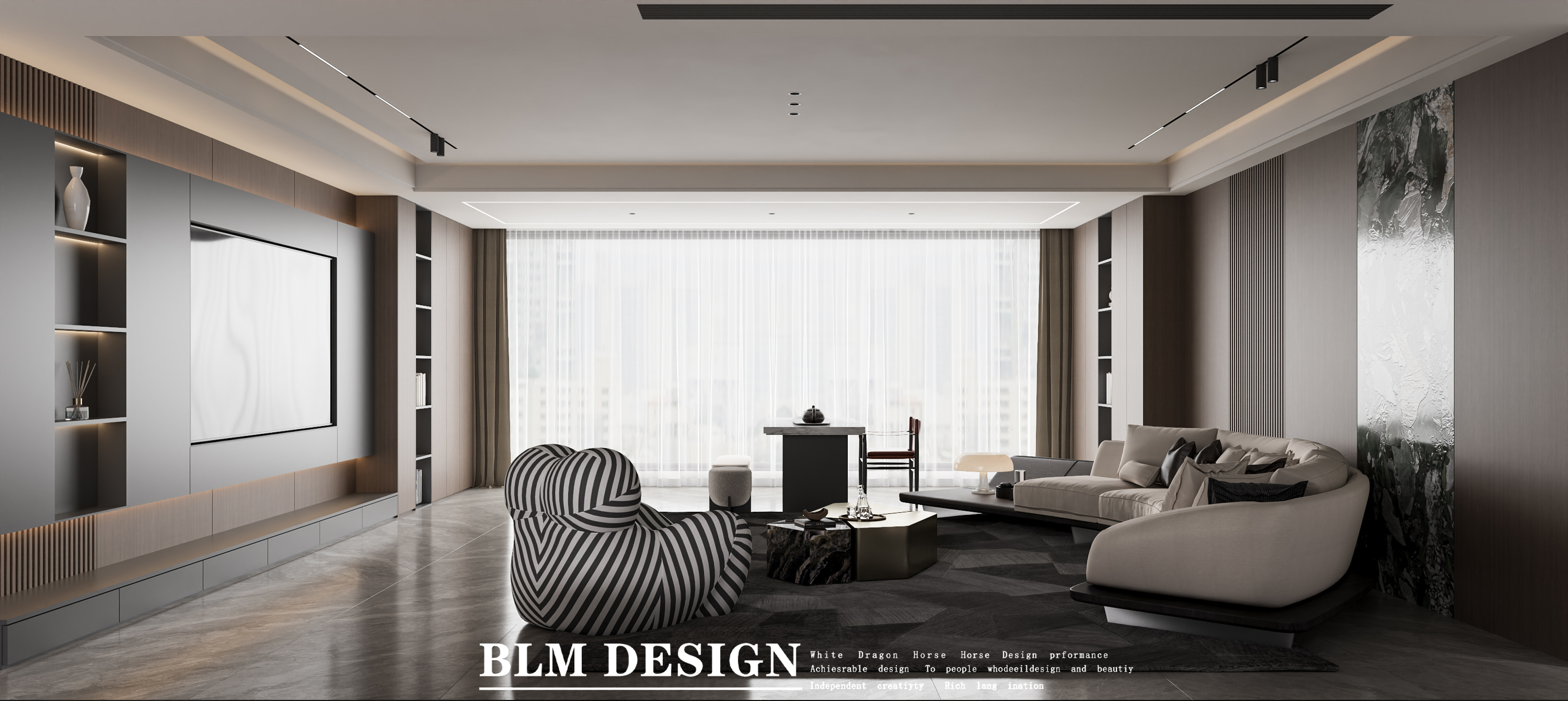 意式轻奢-白龙马效果图[ID: 115098673]_建e效果图