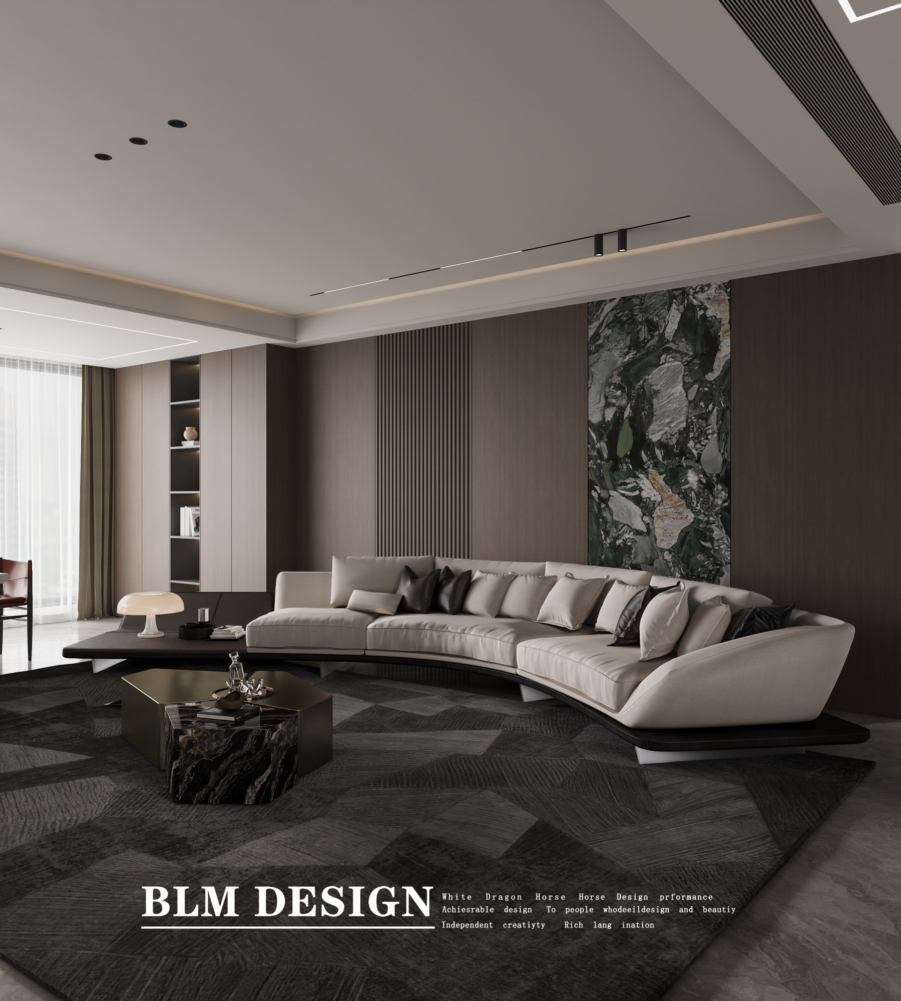 意式轻奢-白龙马效果图[ID: 115098673]_建e效果图