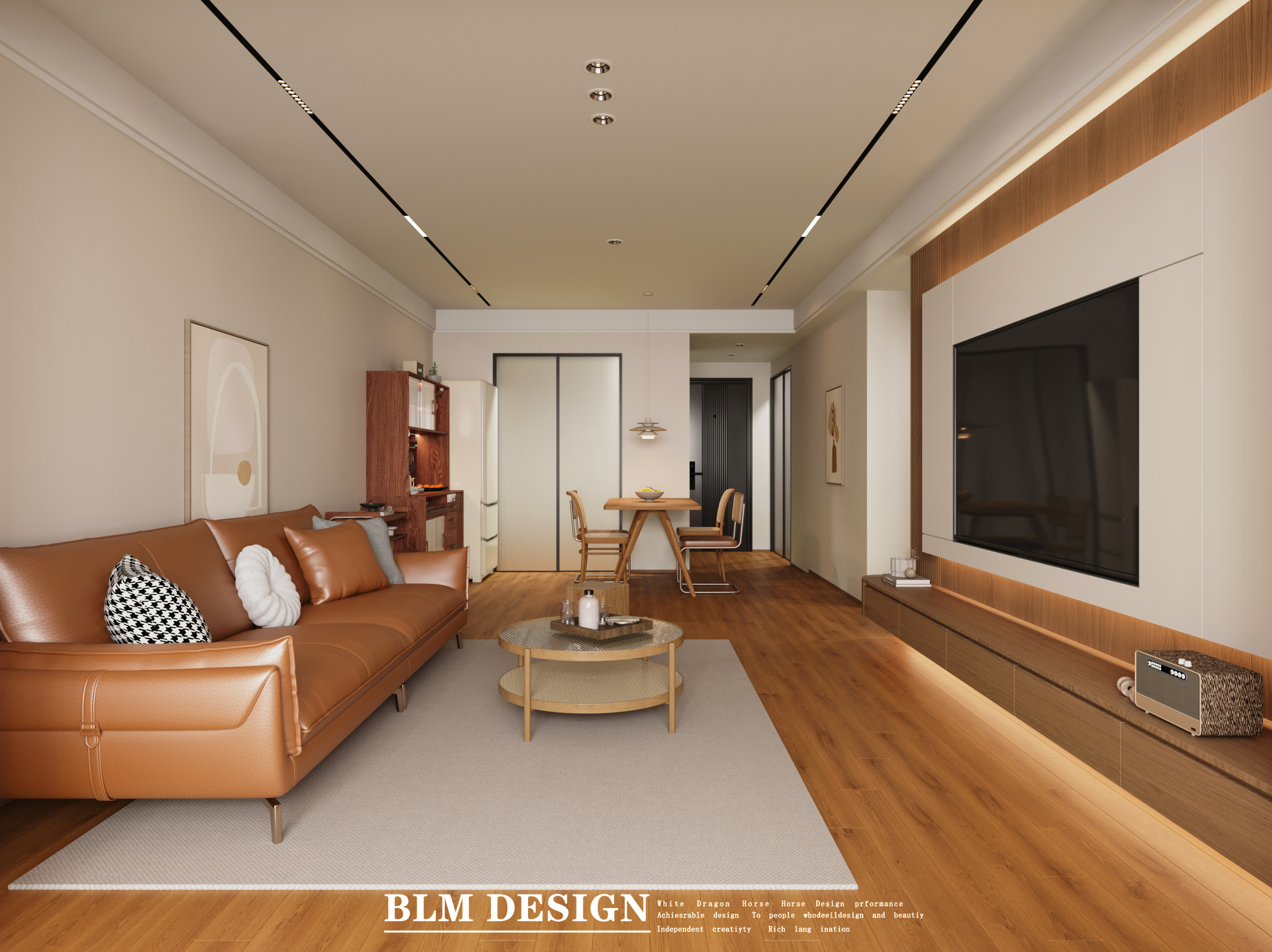原木风家装设计案例[ID: 115098848]_建e效果图