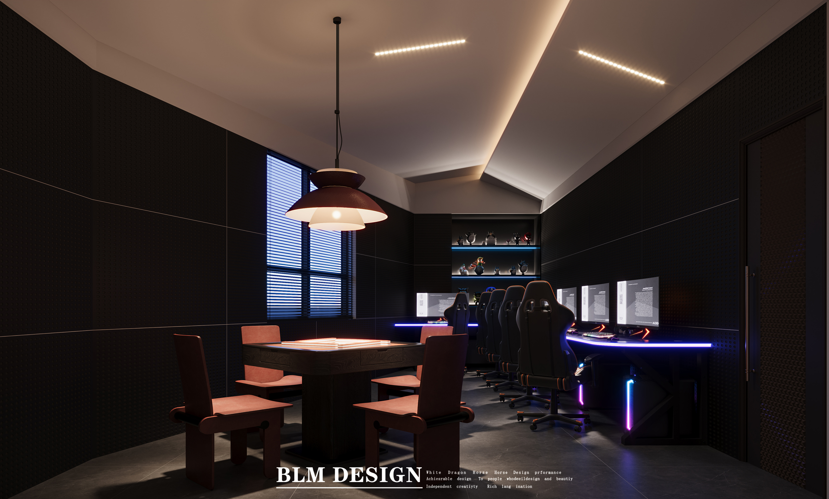 会所设计案例[ID: 115295400]_建e效果图