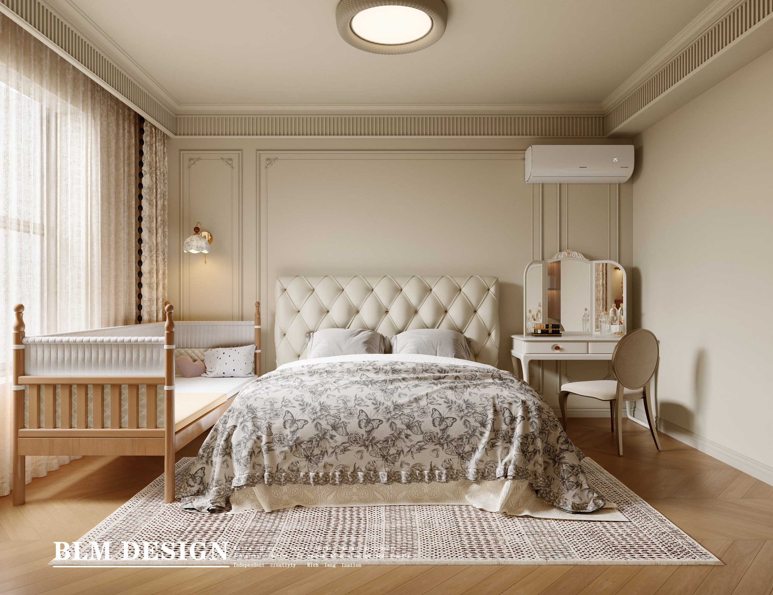法式家装设计案例[ID: 115295246]_建e效果图