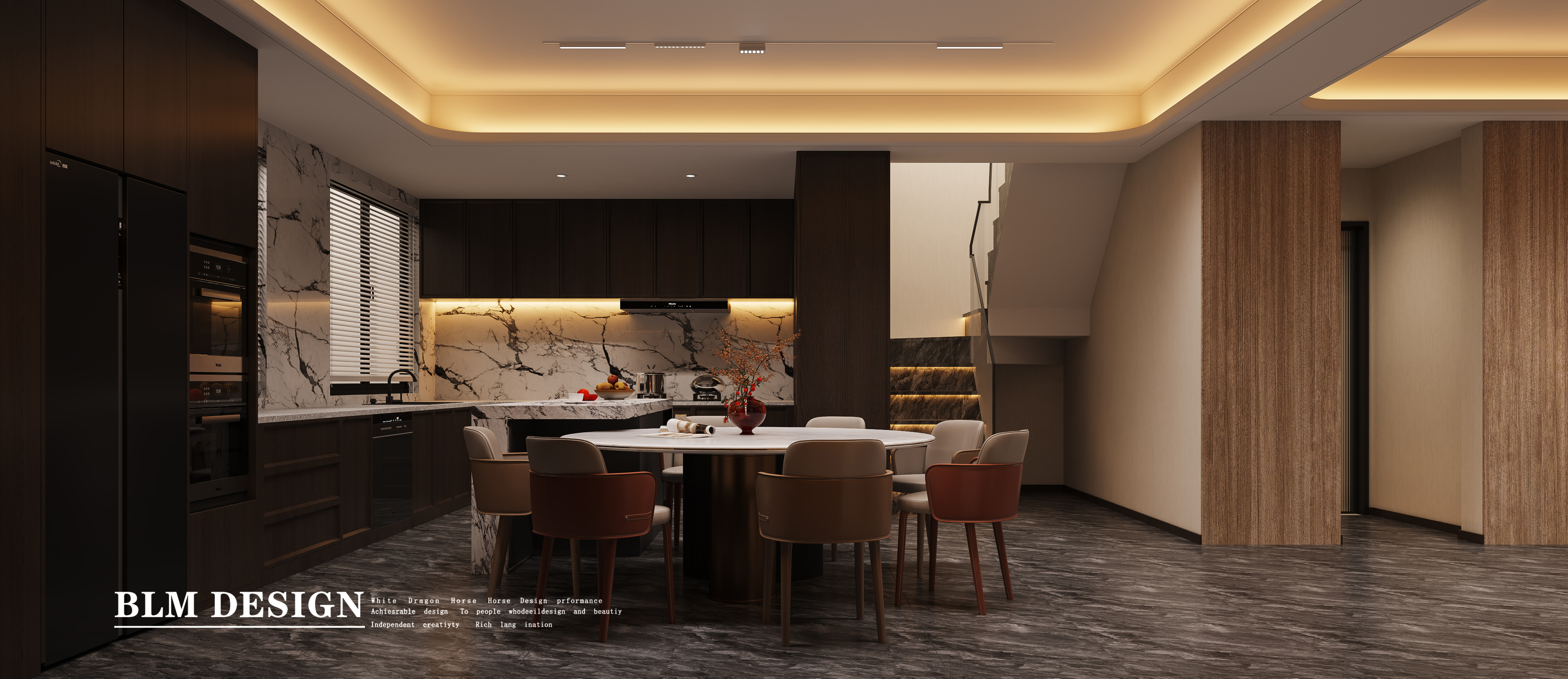 老钱风别墅案例[ID: 115229837]_建e效果图