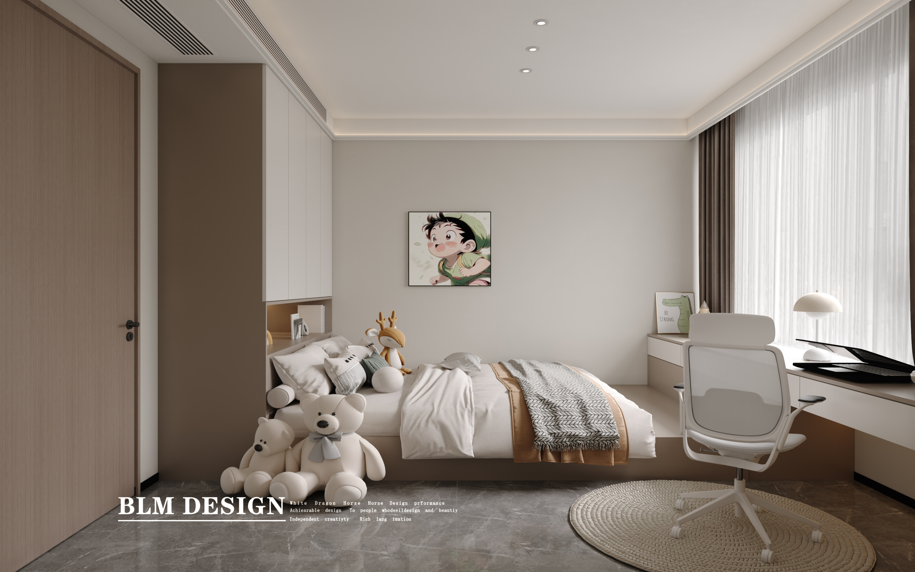 意式轻奢家装案例[ID: 115229857]_建e效果图