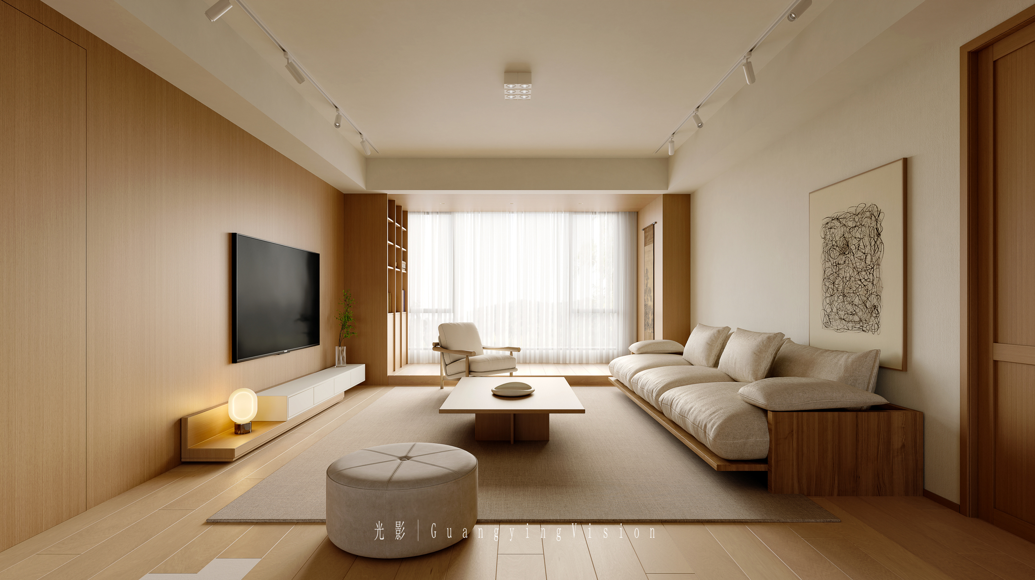 简约原木风格[ID: 114902074]_建e效果图