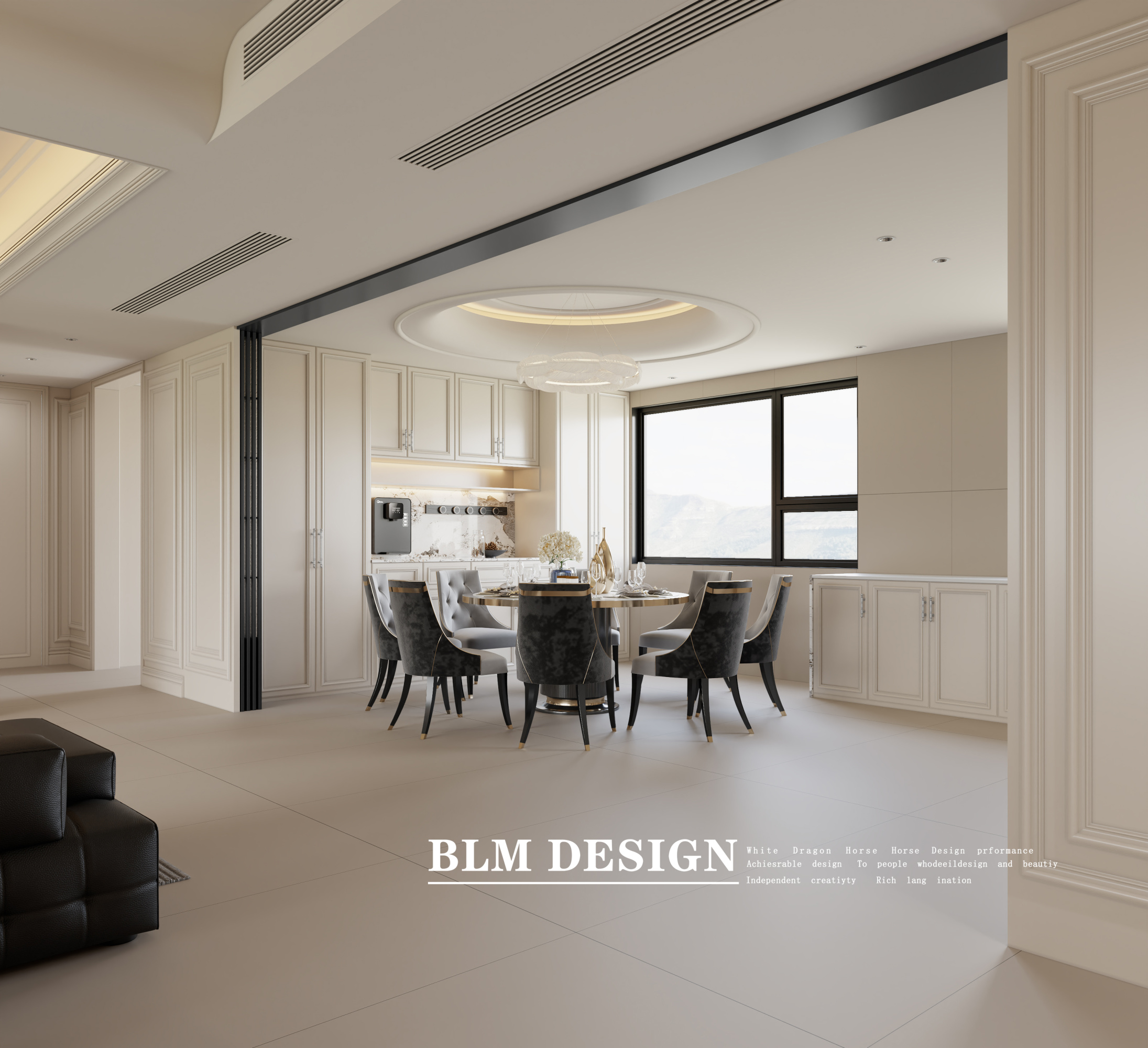 法式全屋——白龙马效果图[ID: 114902158]_建e效果图