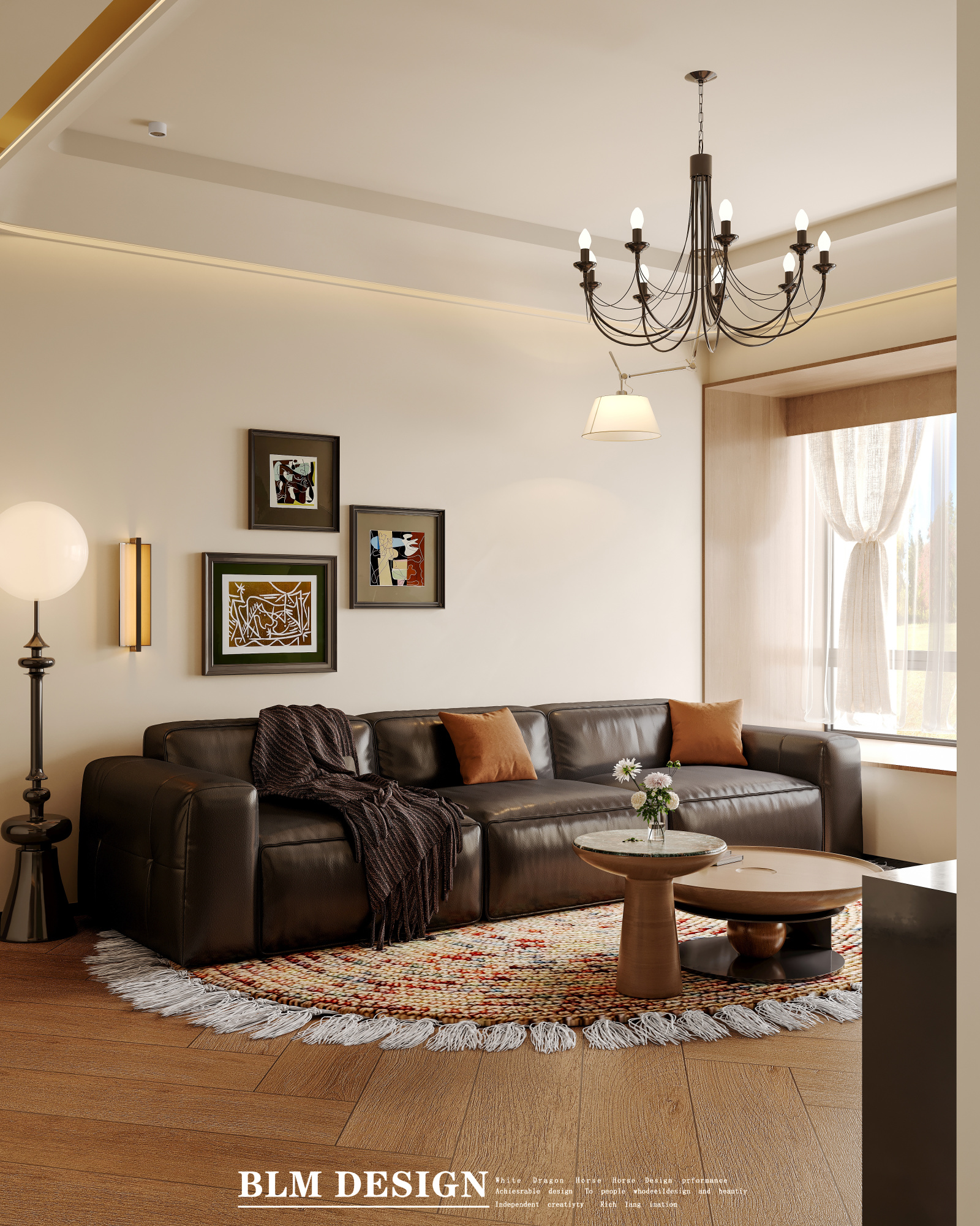 中古风家装案例[ID: 114902254]_建e效果图