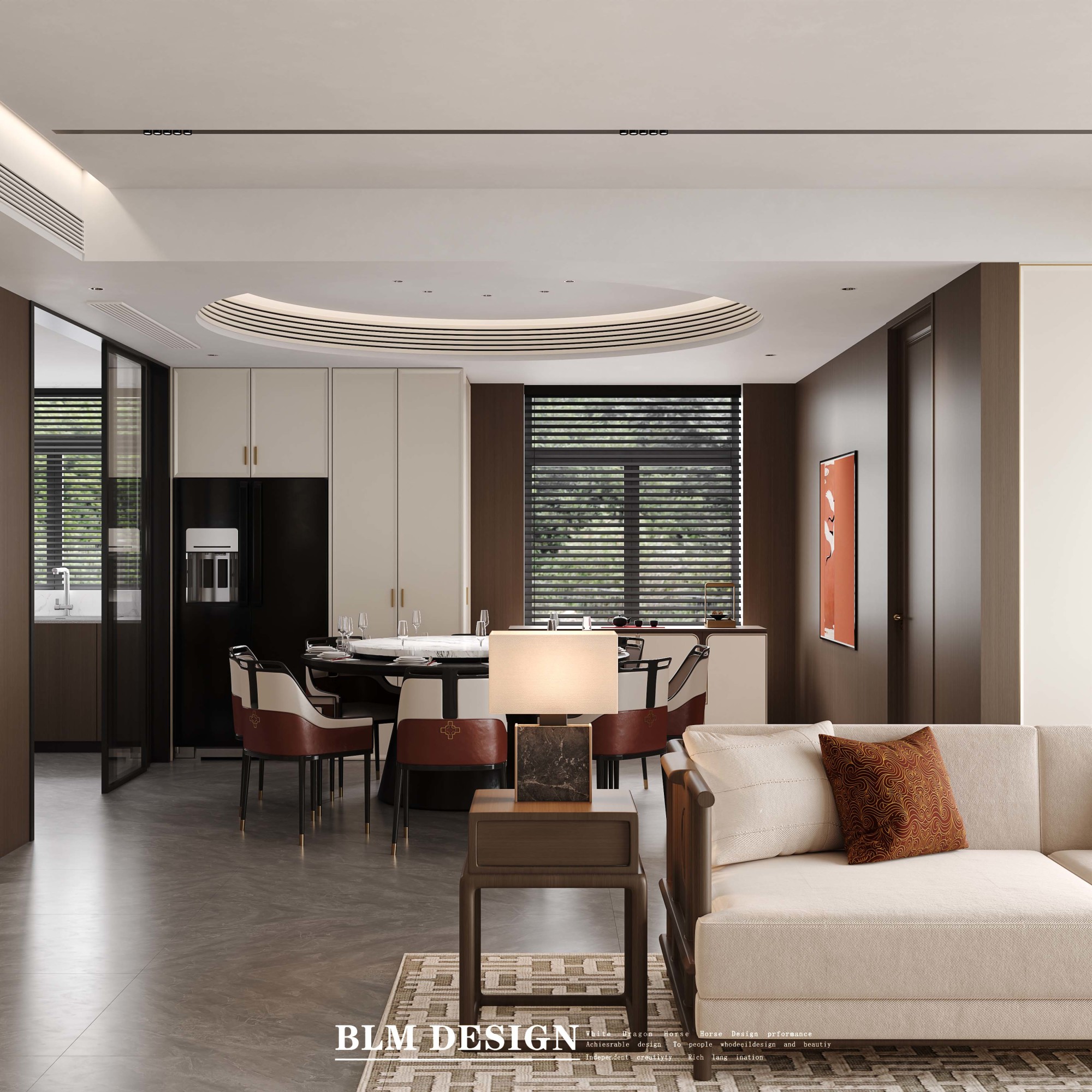 新中式-白龙马效果图[ID: 114902222]_建e效果图