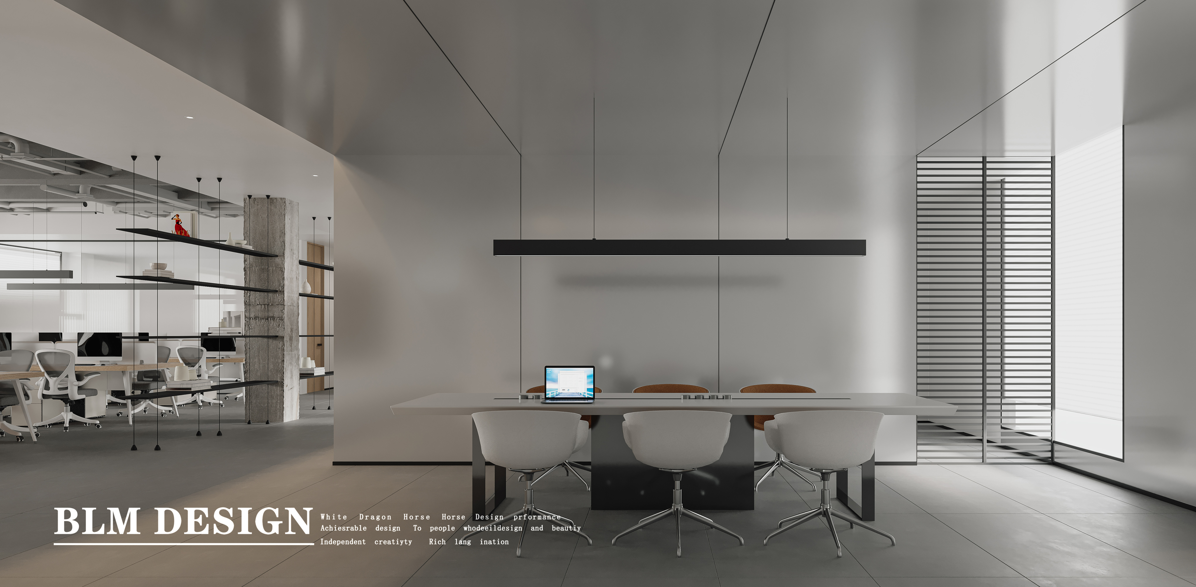 办公室设计案例[ID: 114902243]_建e效果图