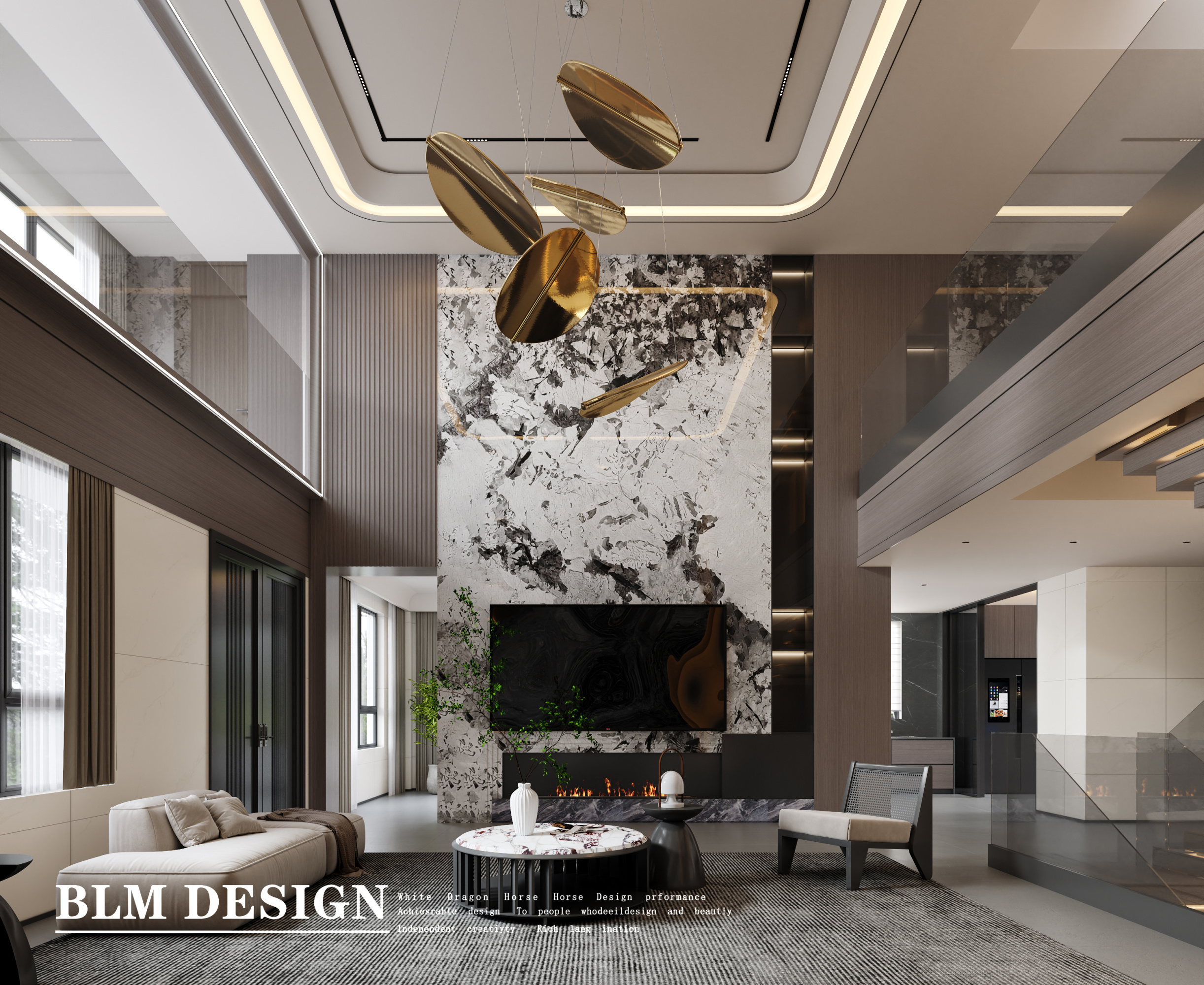 意式轻奢挑空别墅-白龙马效果图[ID: 114836731]_建e效果图