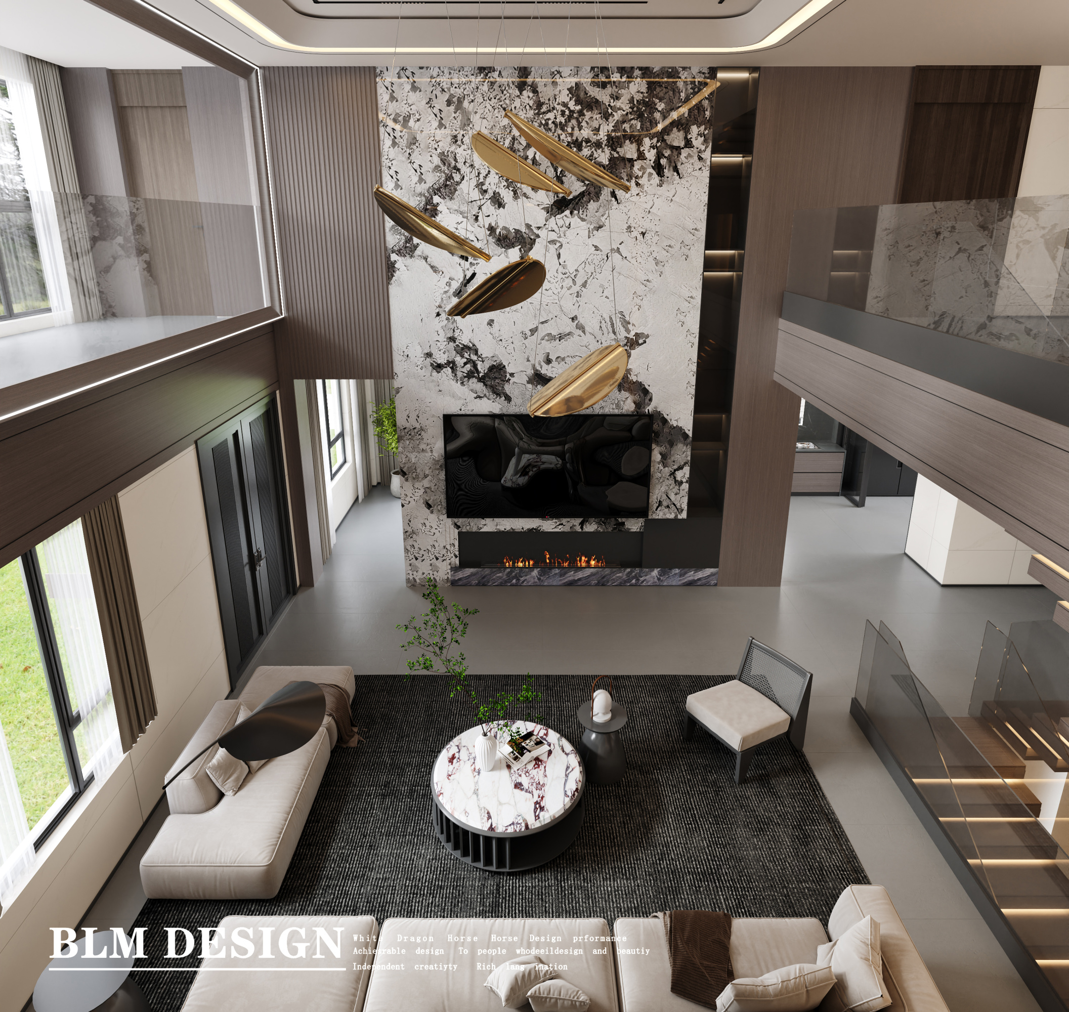 意式轻奢挑空别墅-白龙马效果图[ID: 114836731]_建e效果图
