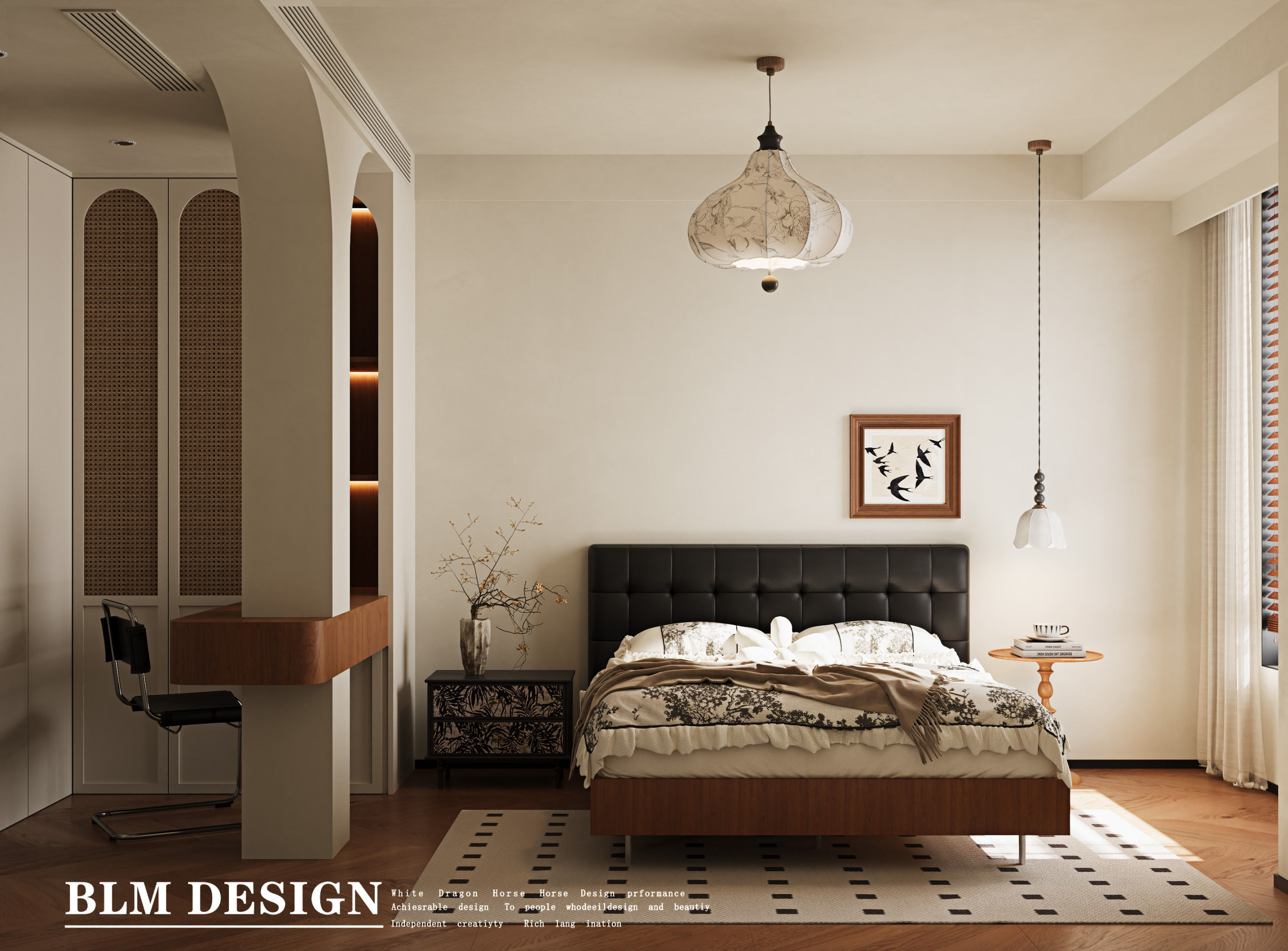中古现代-白龙马效果图[ID: 114836554]_建e效果图