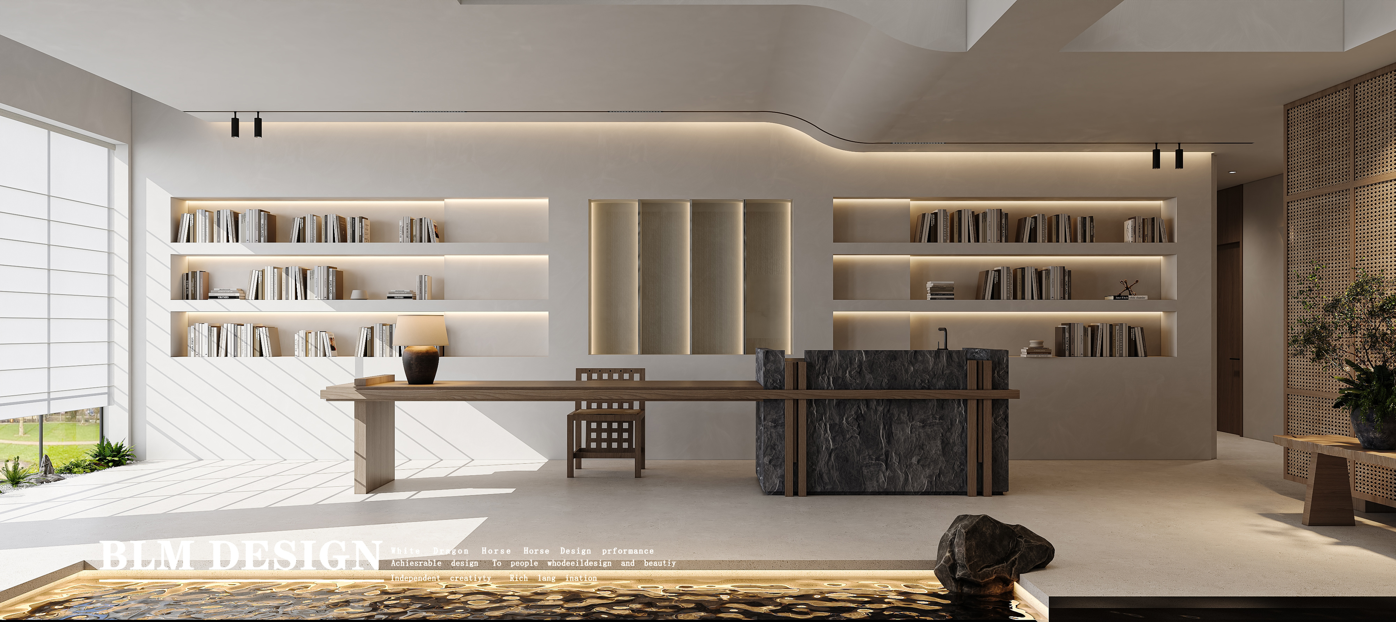 侘寂风格别墅-白龙马效果图[ID: 114836639]_建e效果图