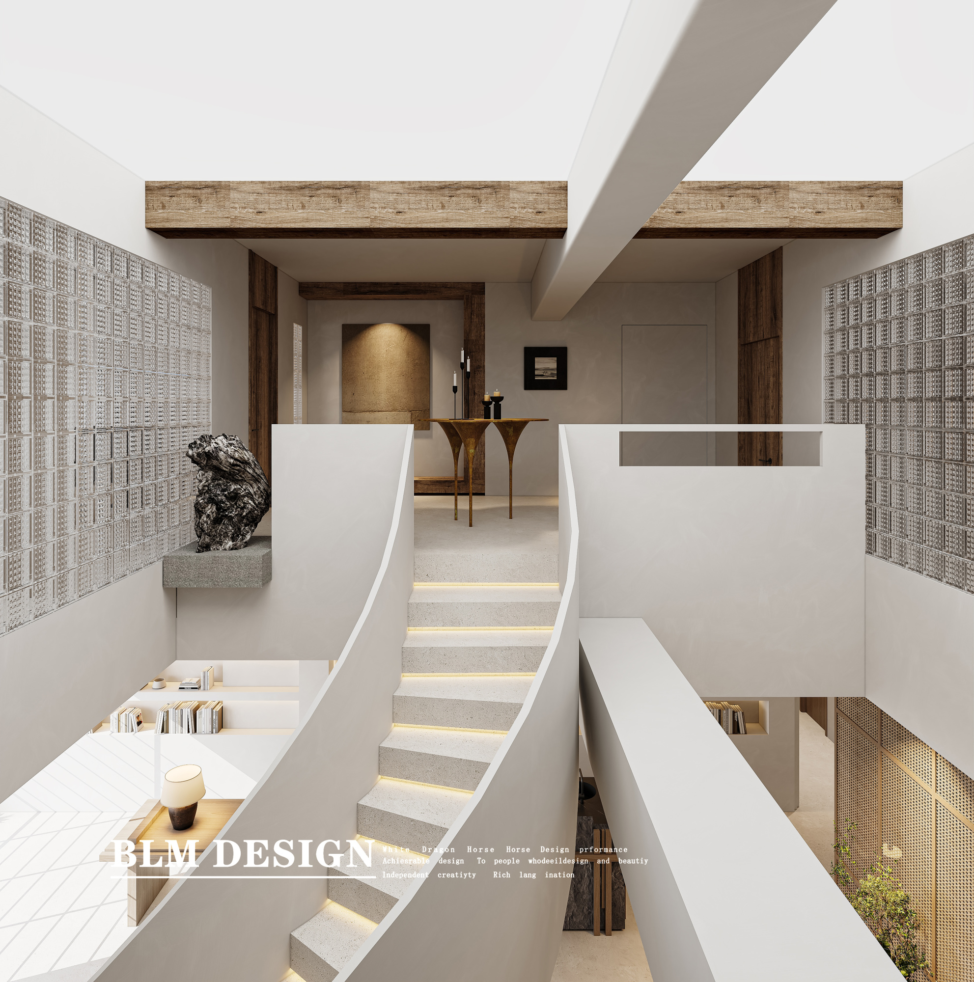 侘寂风格别墅-白龙马效果图[ID: 114836639]_建e效果图