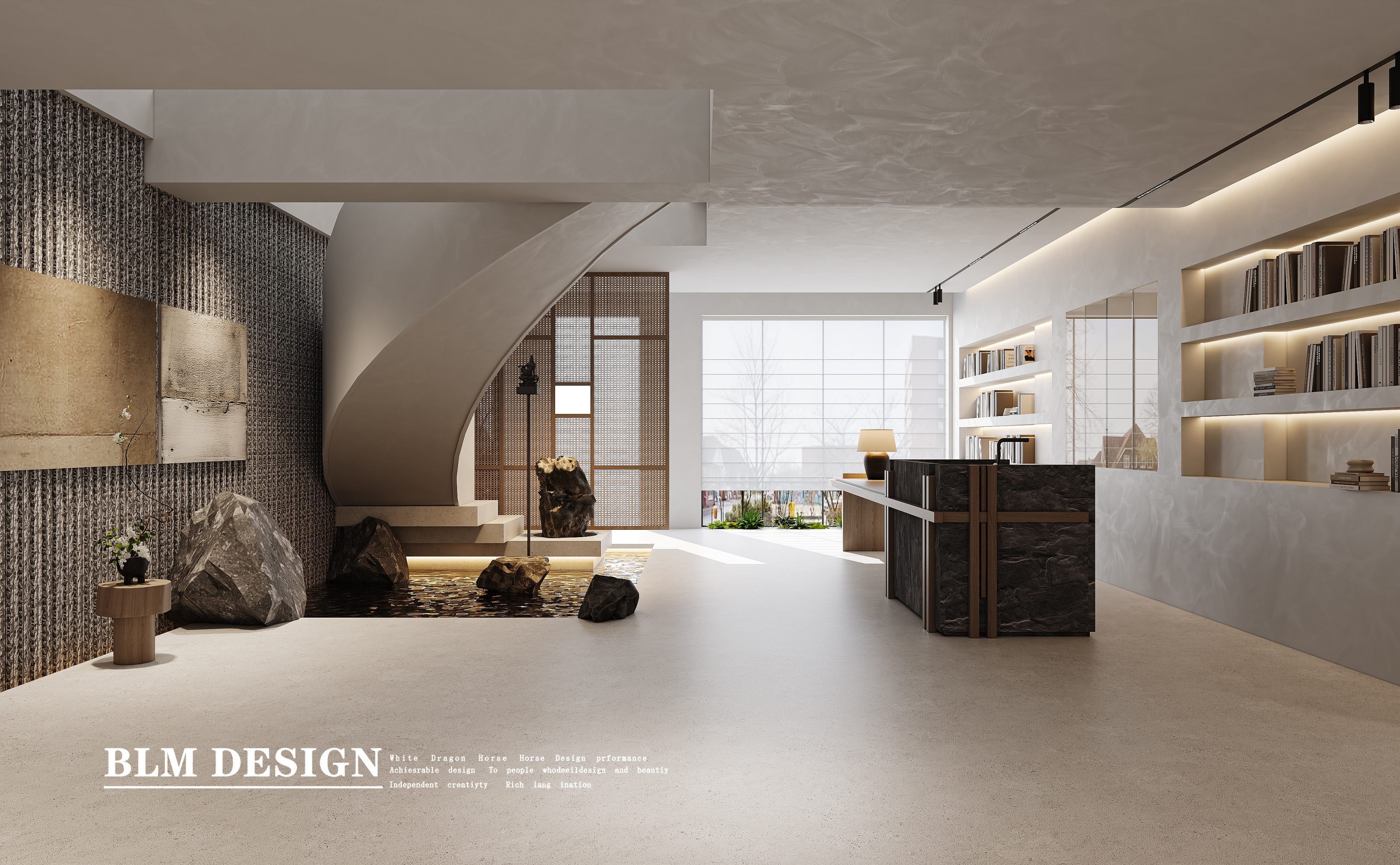 侘寂风格别墅-白龙马效果图[ID: 114836639]_建e效果图