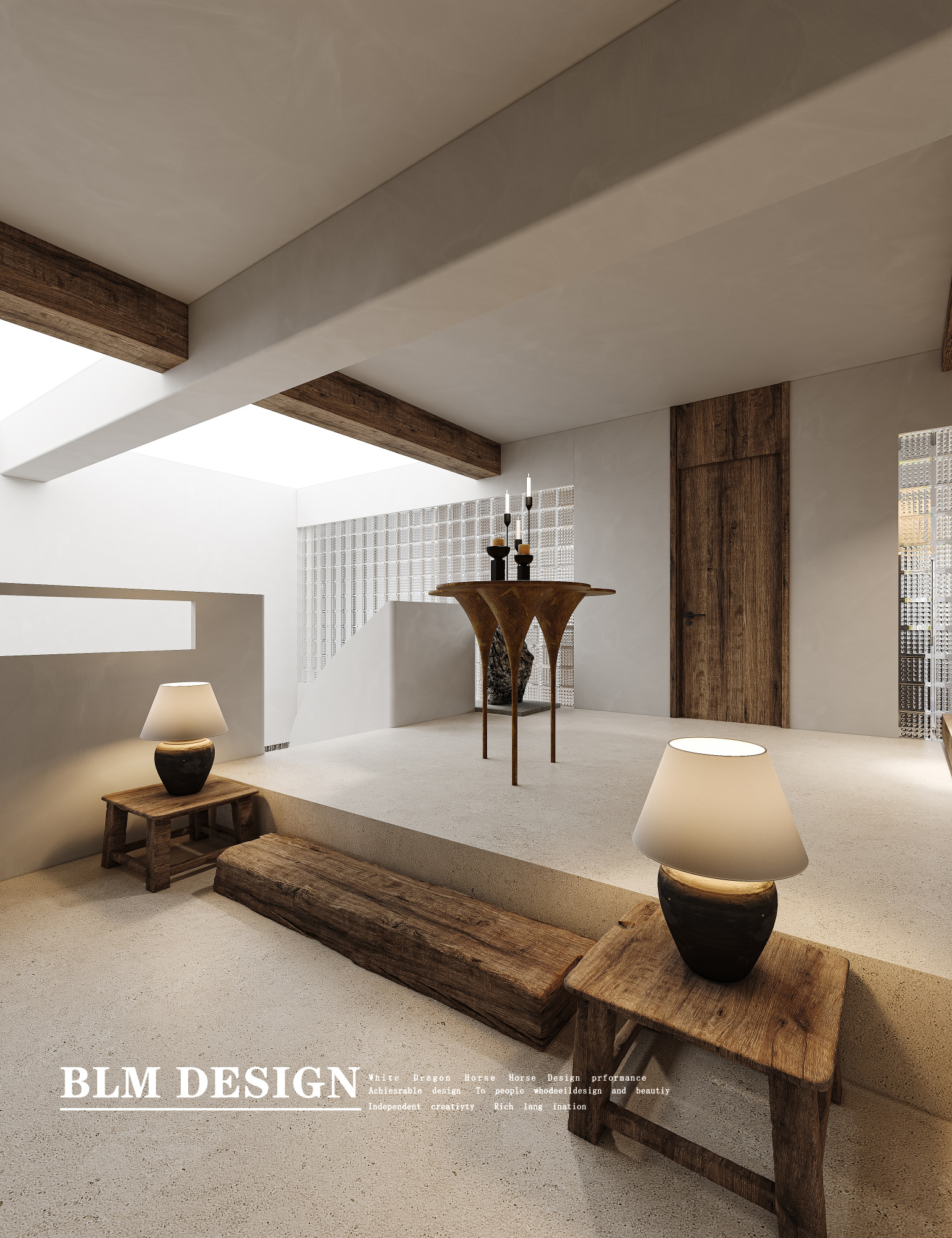侘寂风格别墅-白龙马效果图[ID: 114836639]_建e效果图