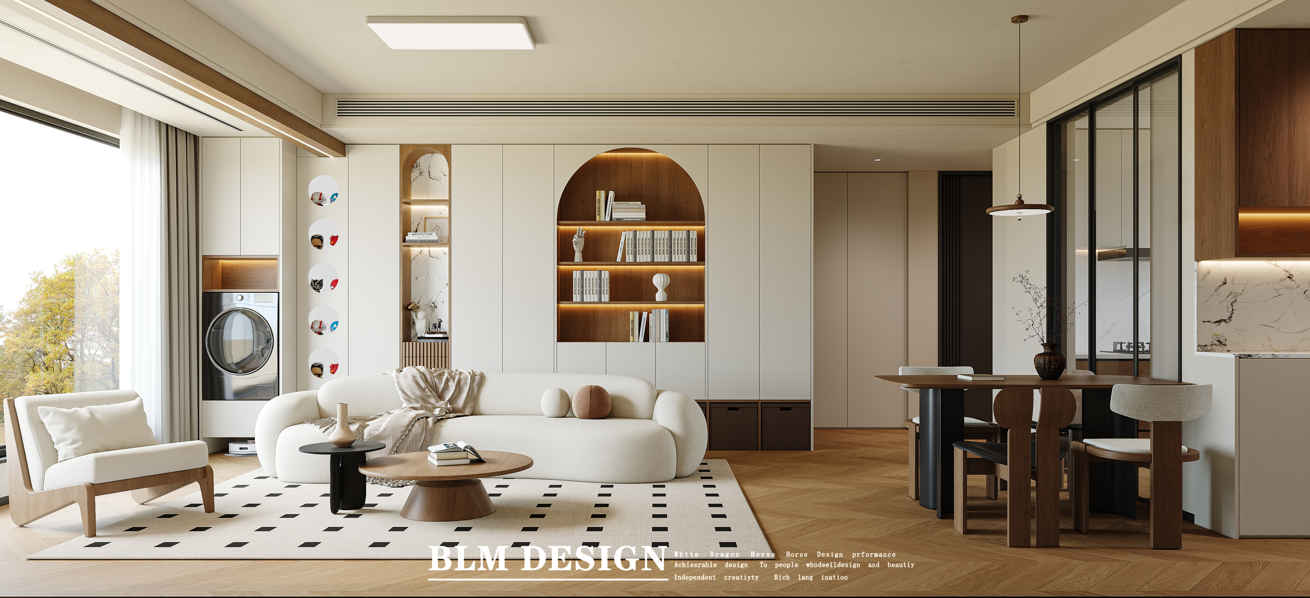 中古风家装设计案例[ID: 114836654]_建e效果图