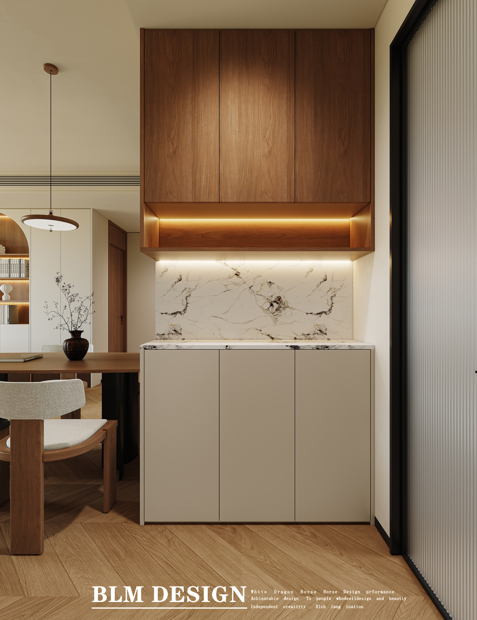 中古风家装设计案例[ID: 114836654]_建e效果图