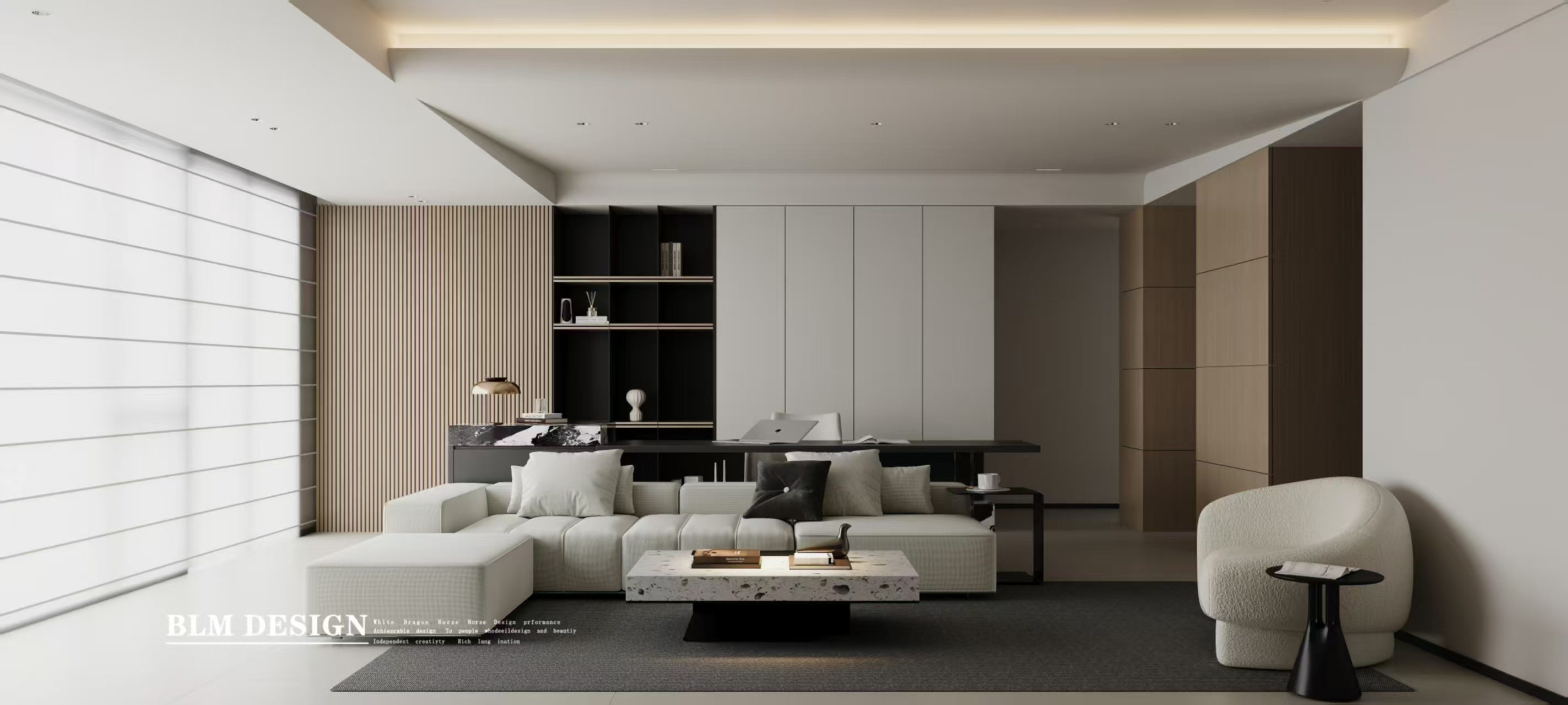 现代—白龙马效果图[ID: 114836510]_建e效果图