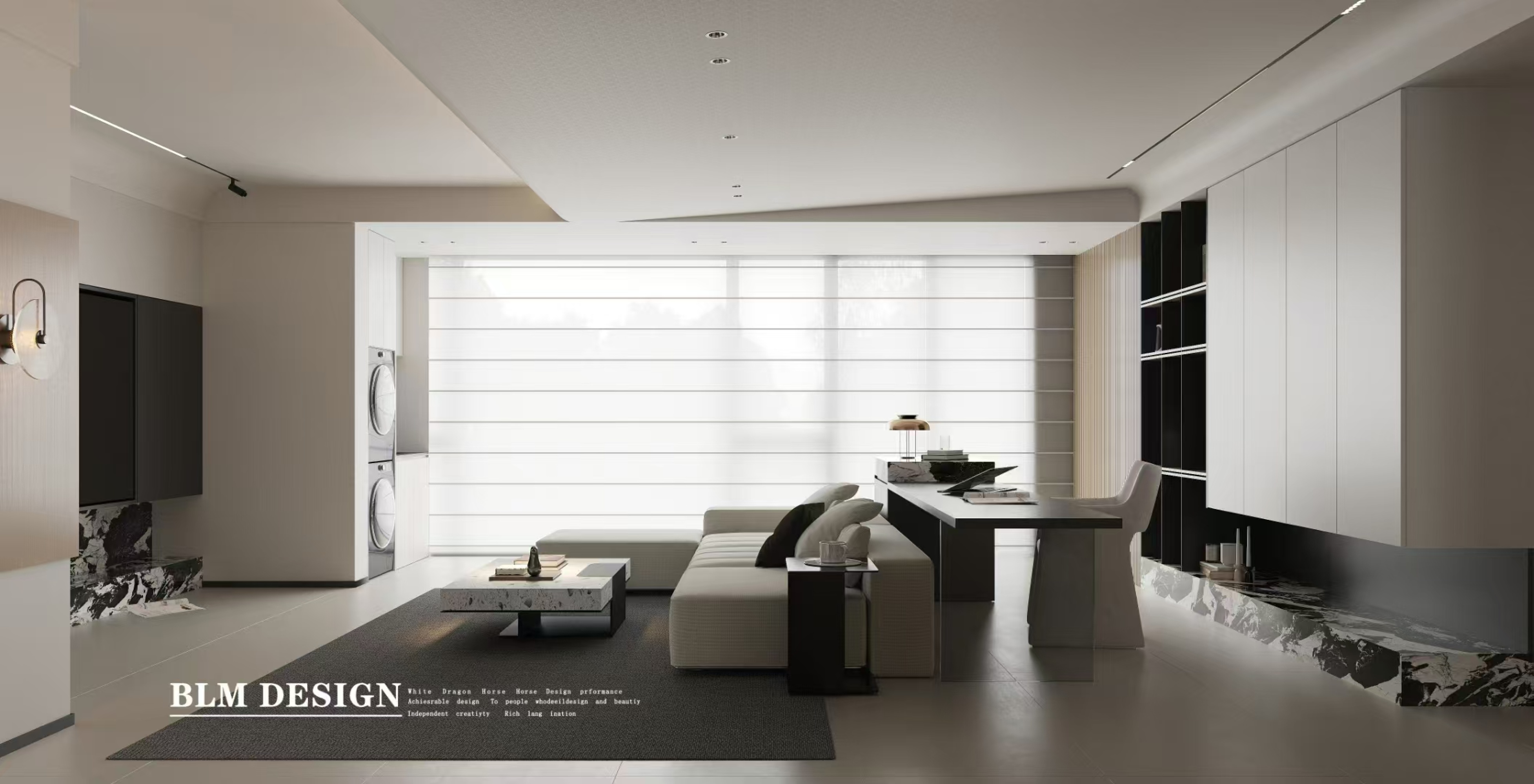 现代—白龙马效果图[ID: 114836510]_建e效果图