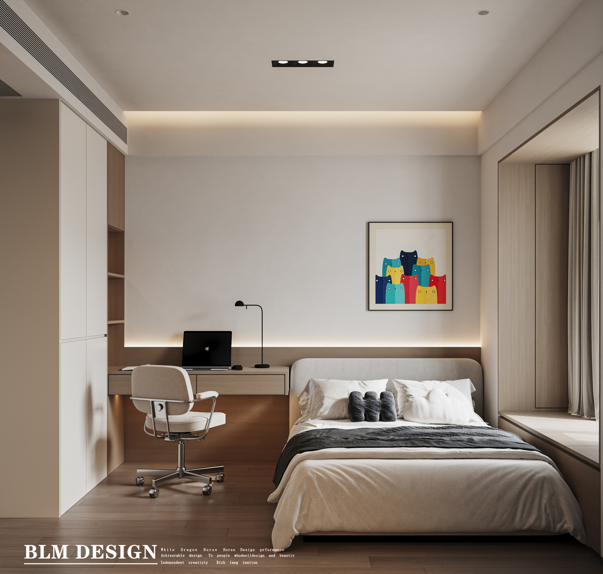 现代意式--白龙马效果图咔咔[ID: 114836498]_建e效果图