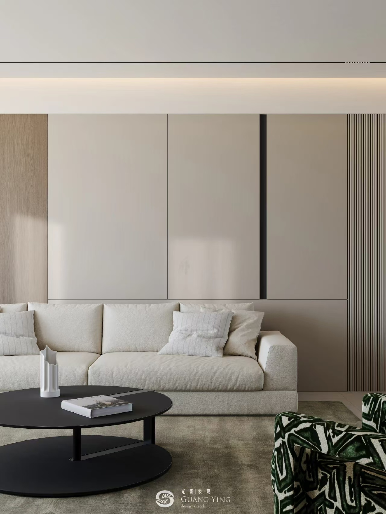 现代极简风格[ID: 114836629]_建e效果图