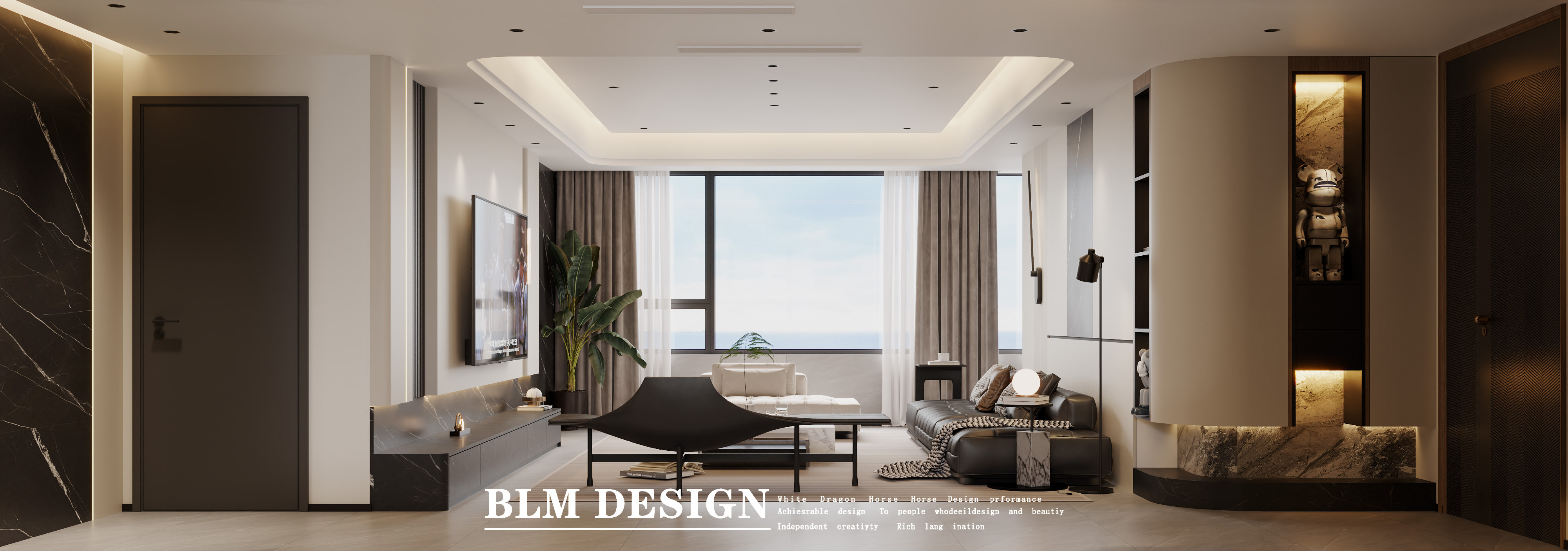 意式轻奢家装设计案例[ID: 114836502]_建e效果图