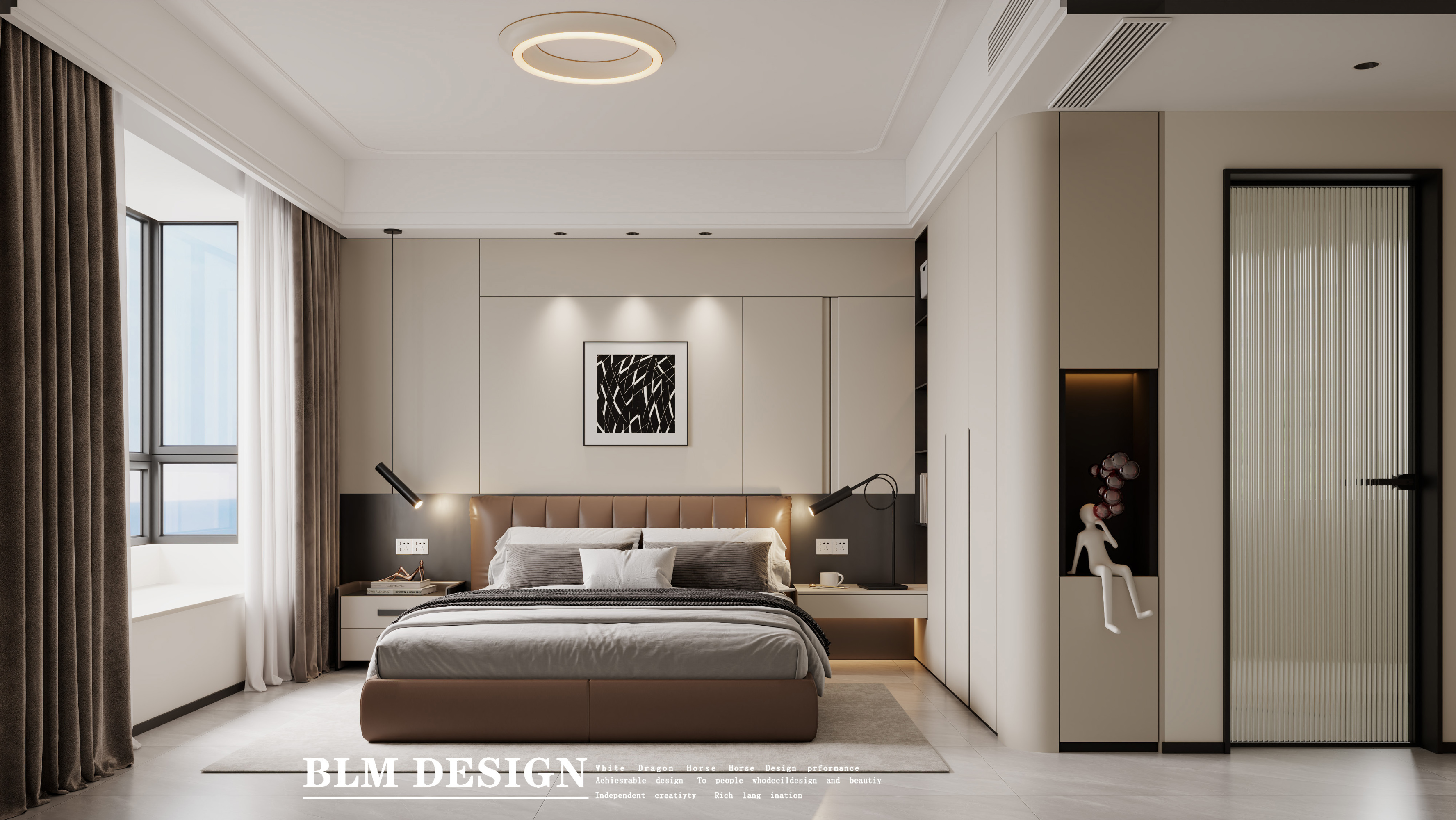意式轻奢家装设计案例[ID: 114836502]_建e效果图