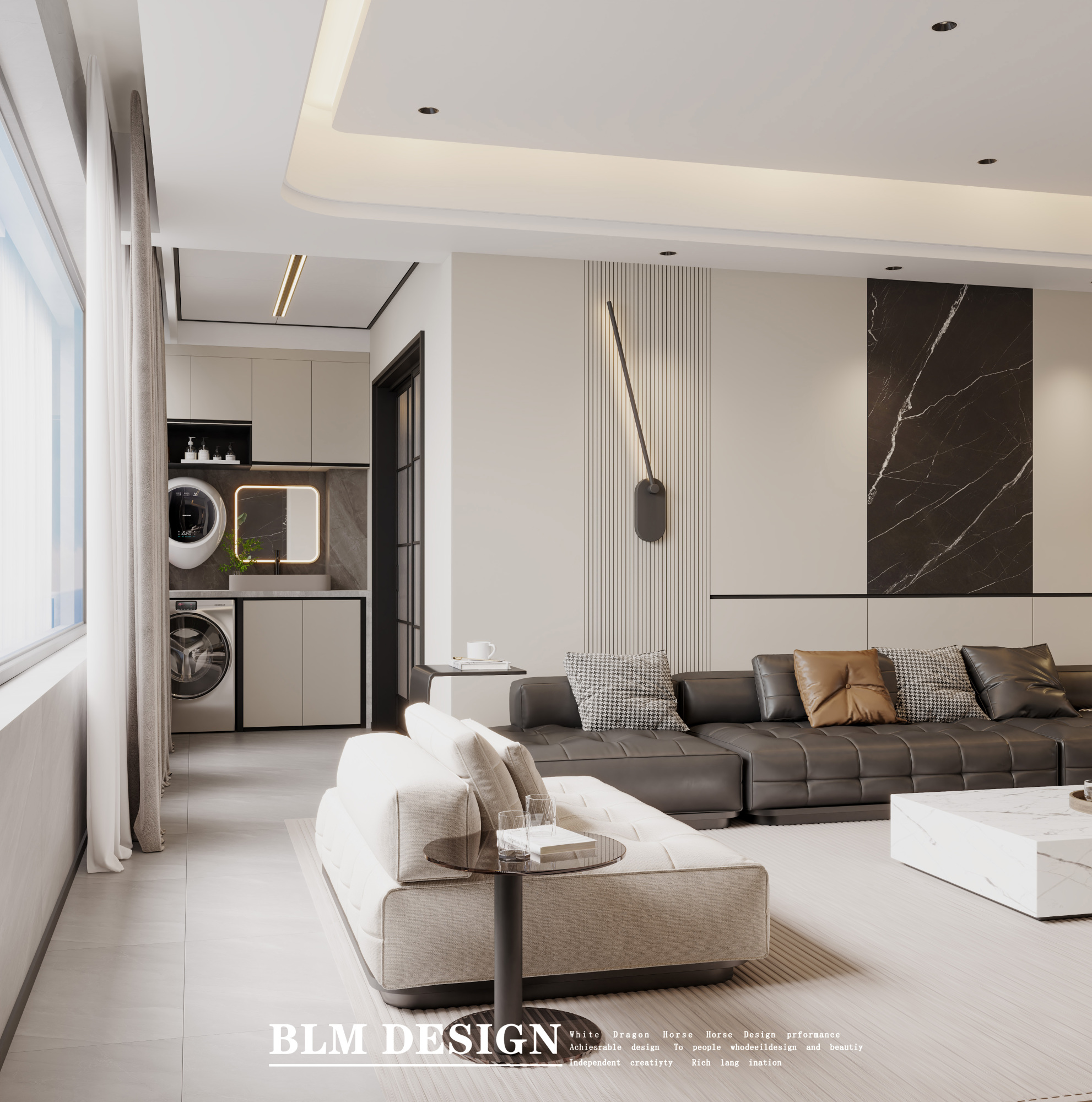 意式轻奢家装设计案例[ID: 114836502]_建e效果图
