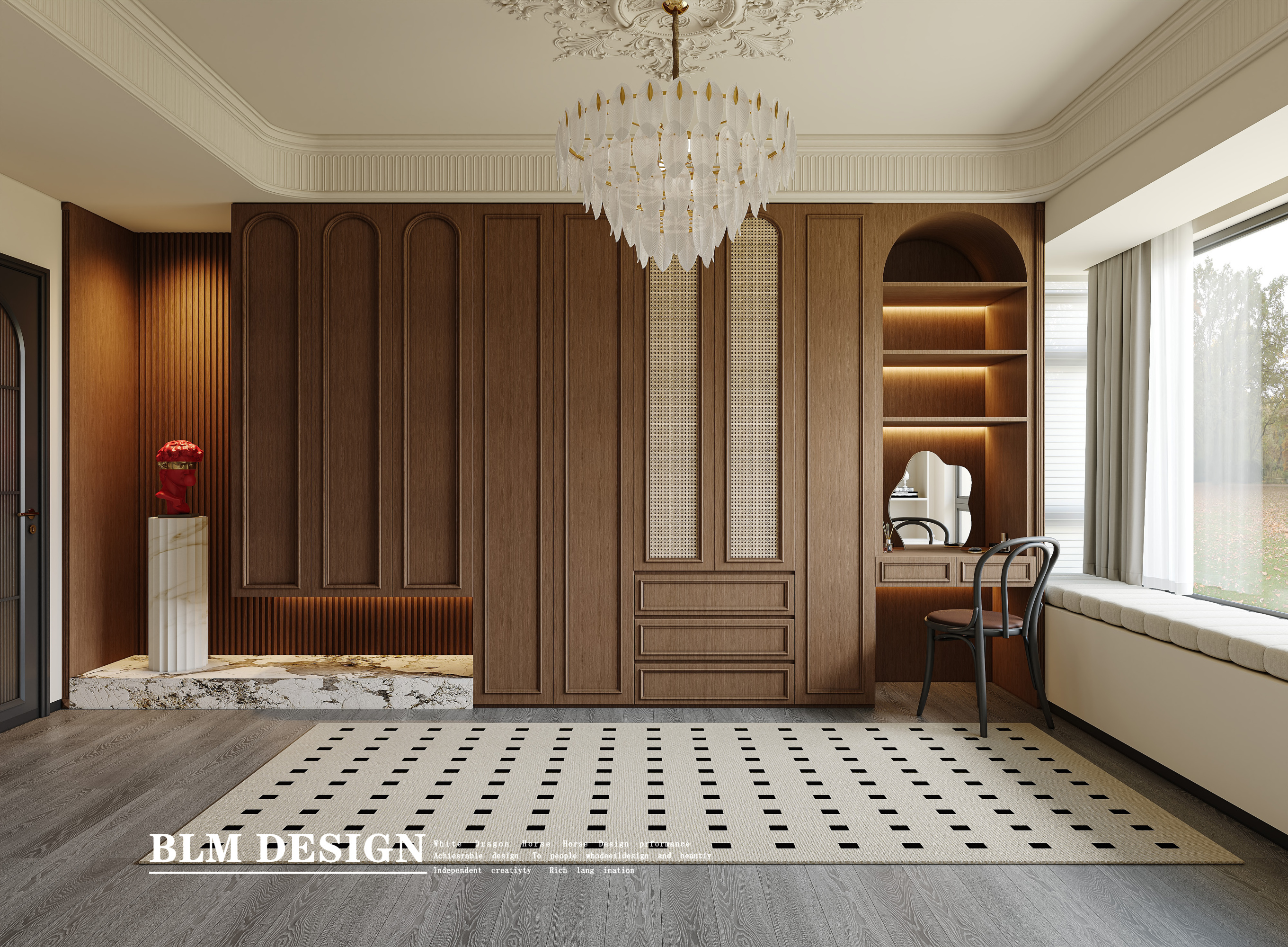 法式复古案例[ID: 115033215]_建e效果图