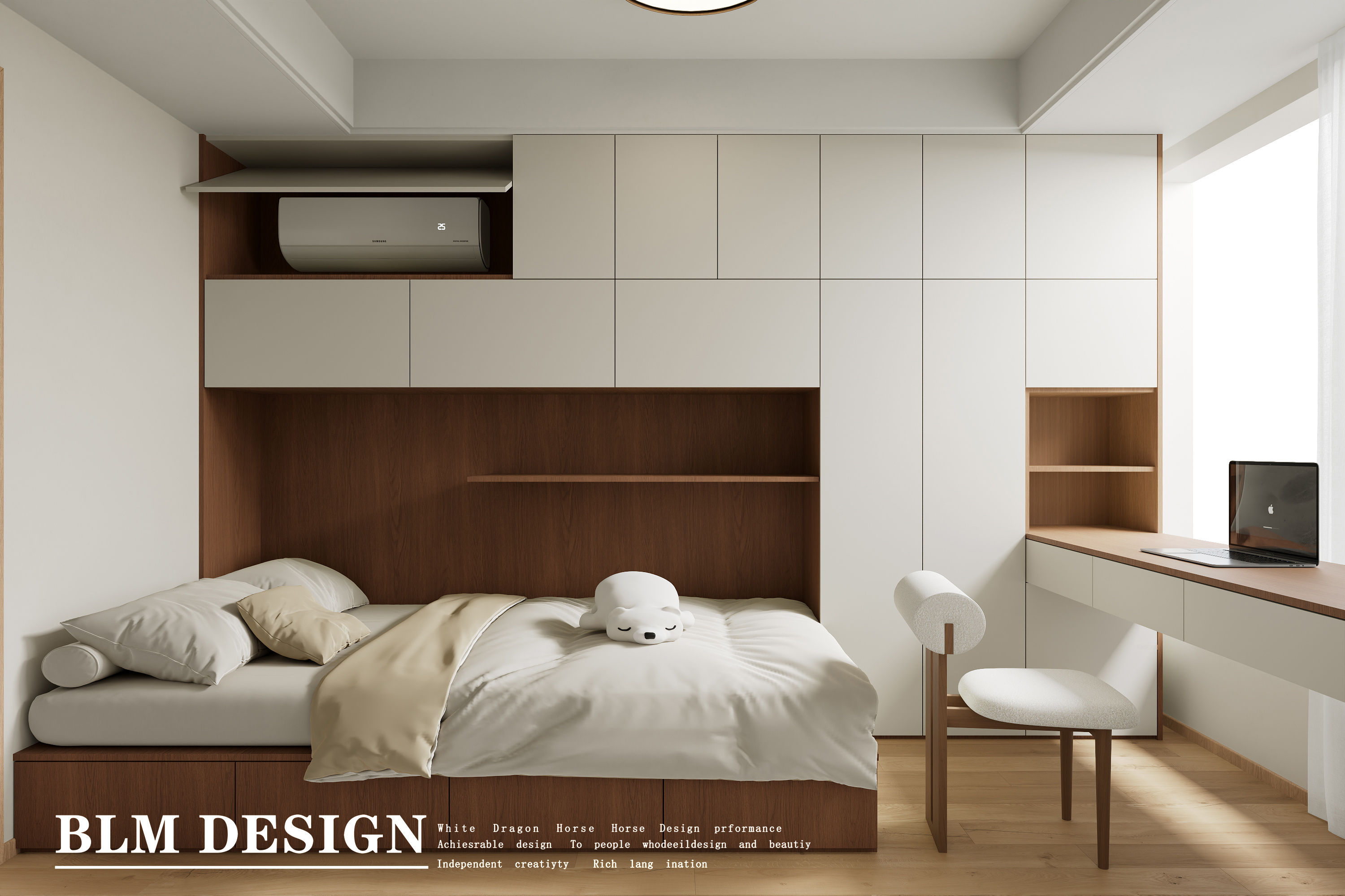 原木风案例——白龙马效果图[ID: 115688692]_建e效果图