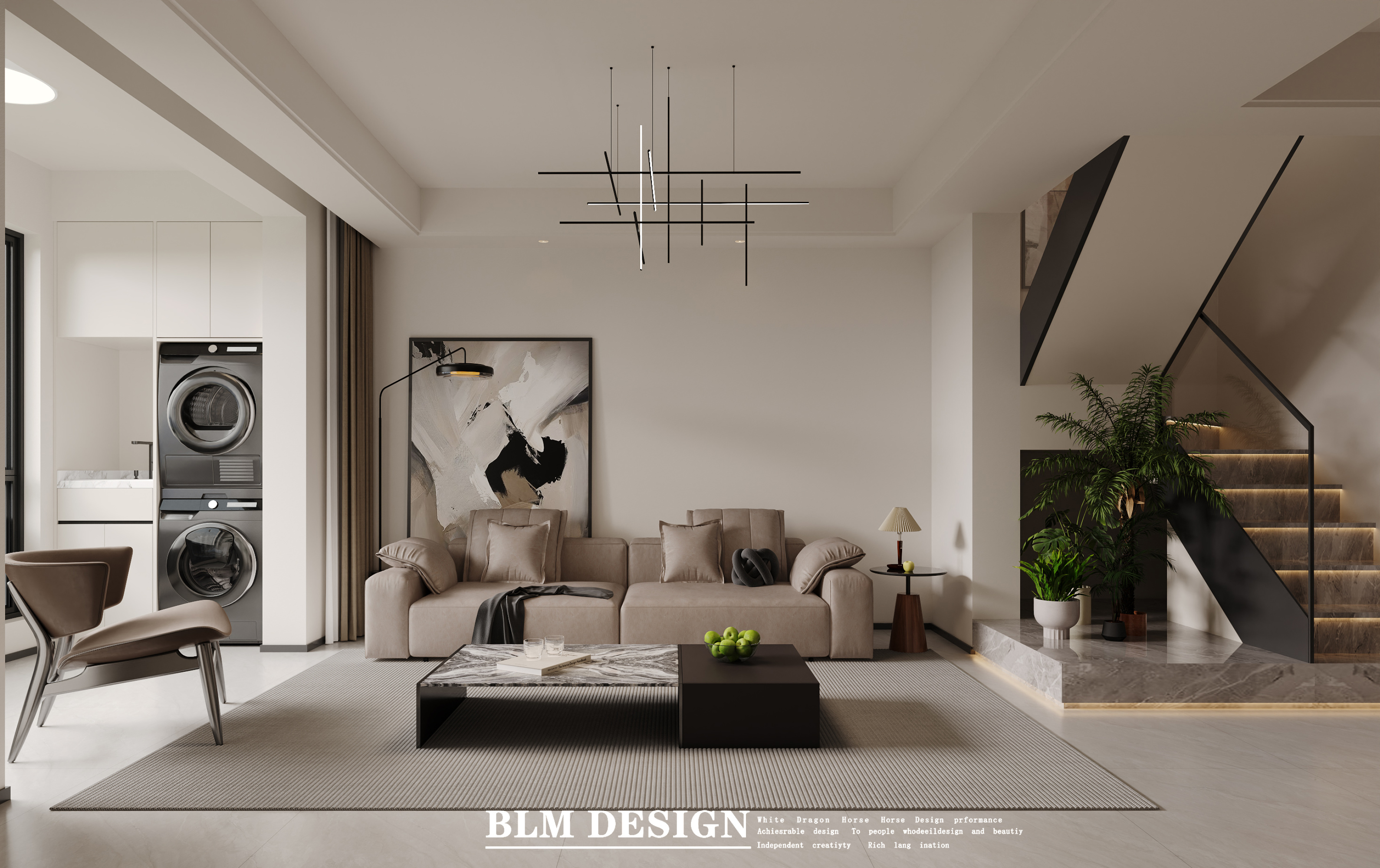 现代--白龙马效果图[ID: 115623129]_建e效果图