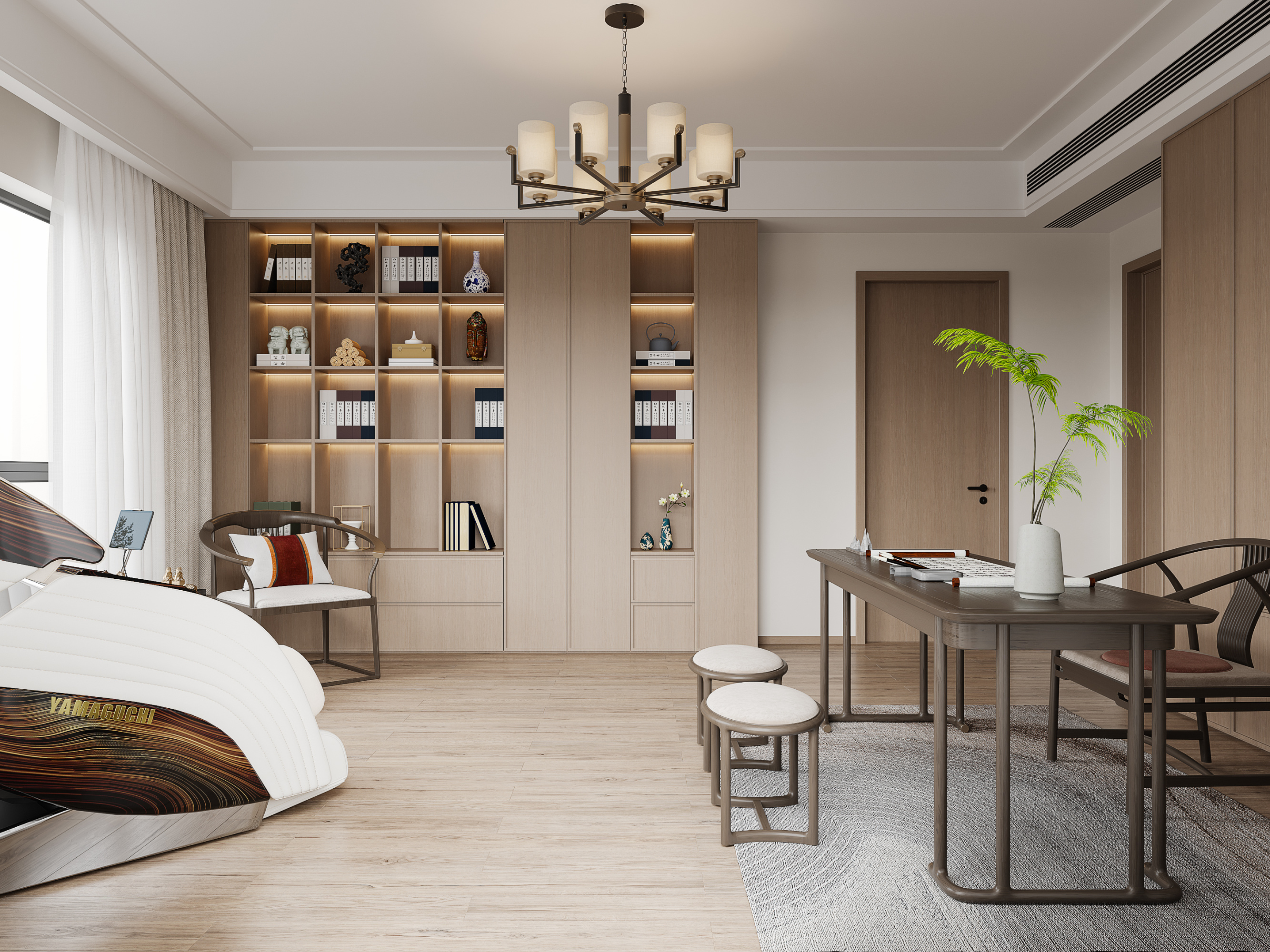 新中式别墅效果图-白金效果图[ID: 115623016]_建e效果图